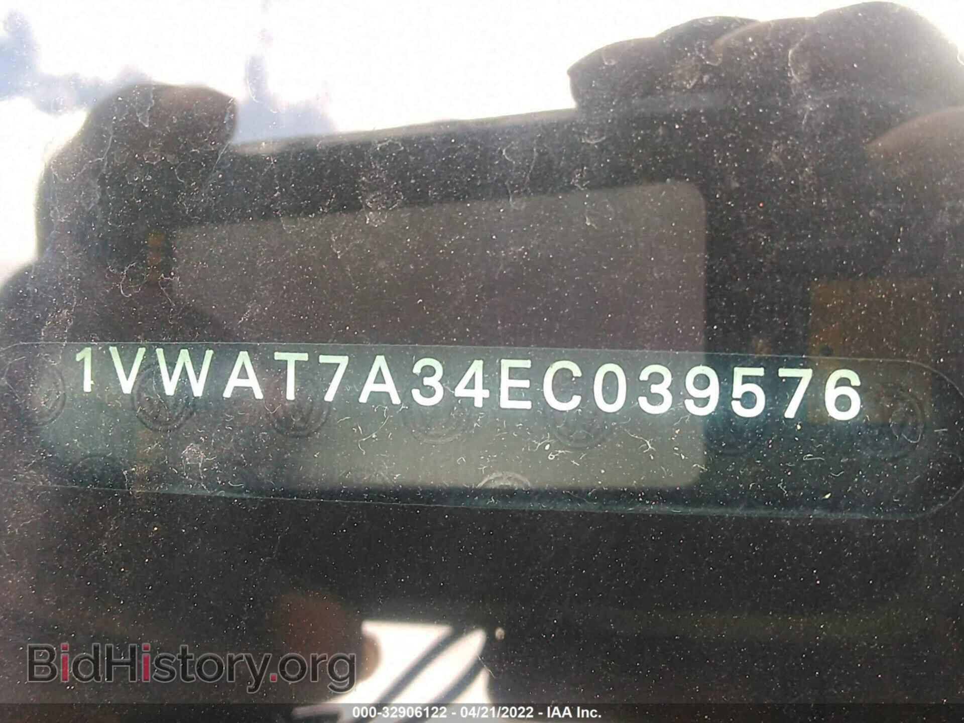 2014 VOLKSWAGEN PASSAT - VIN: 1VWAT7A34EC039576 - Фото 9