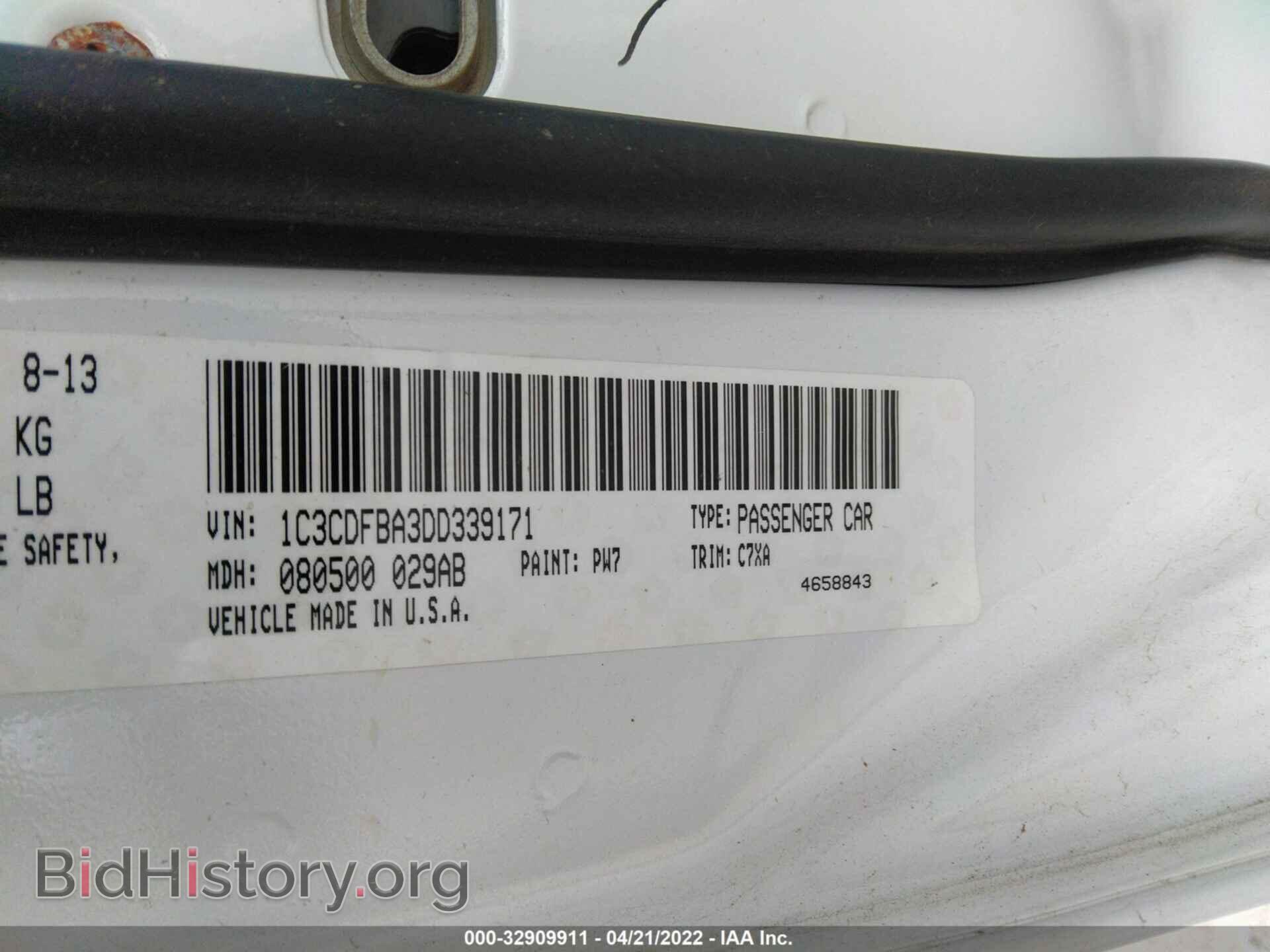2013 DODGE DART - VIN: 1C3CDFBA3DD339171 - Фото 9