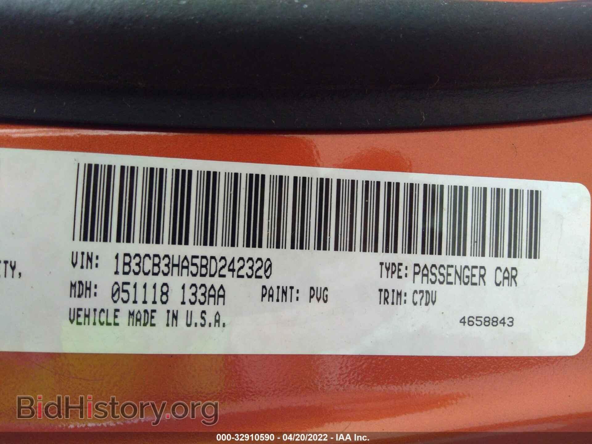 2011 DODGE CALIBER - VIN: 1B3CB3HA5BD242320 - Фото 9