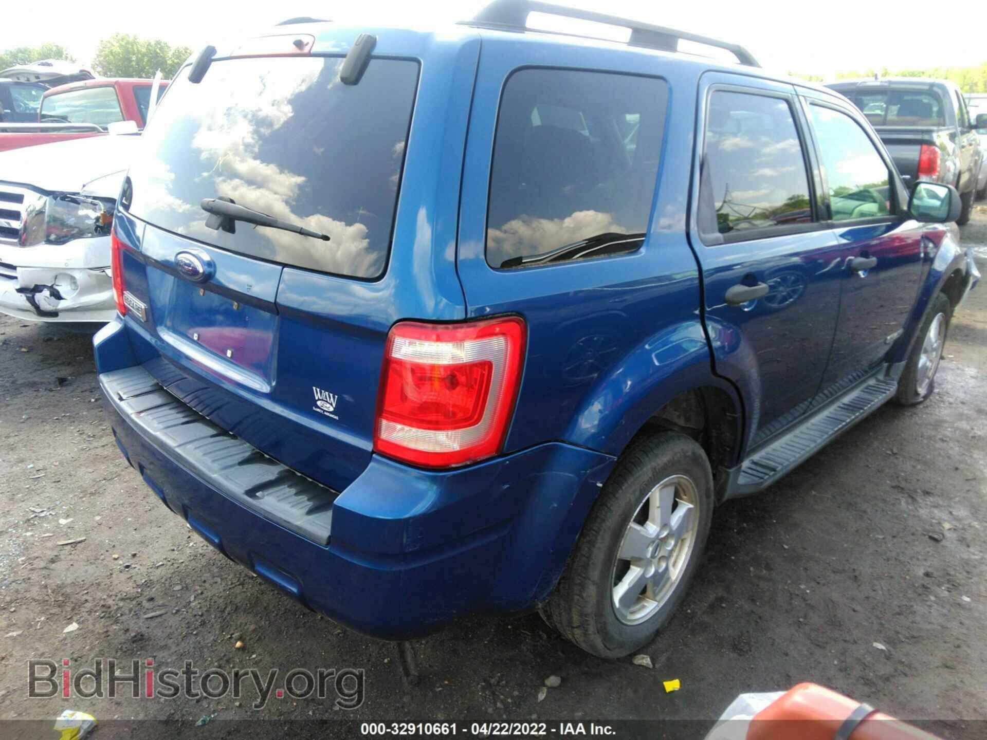 2008 FORD ESCAPE - VIN: 1FMCU03148KD32489 - Фото 4