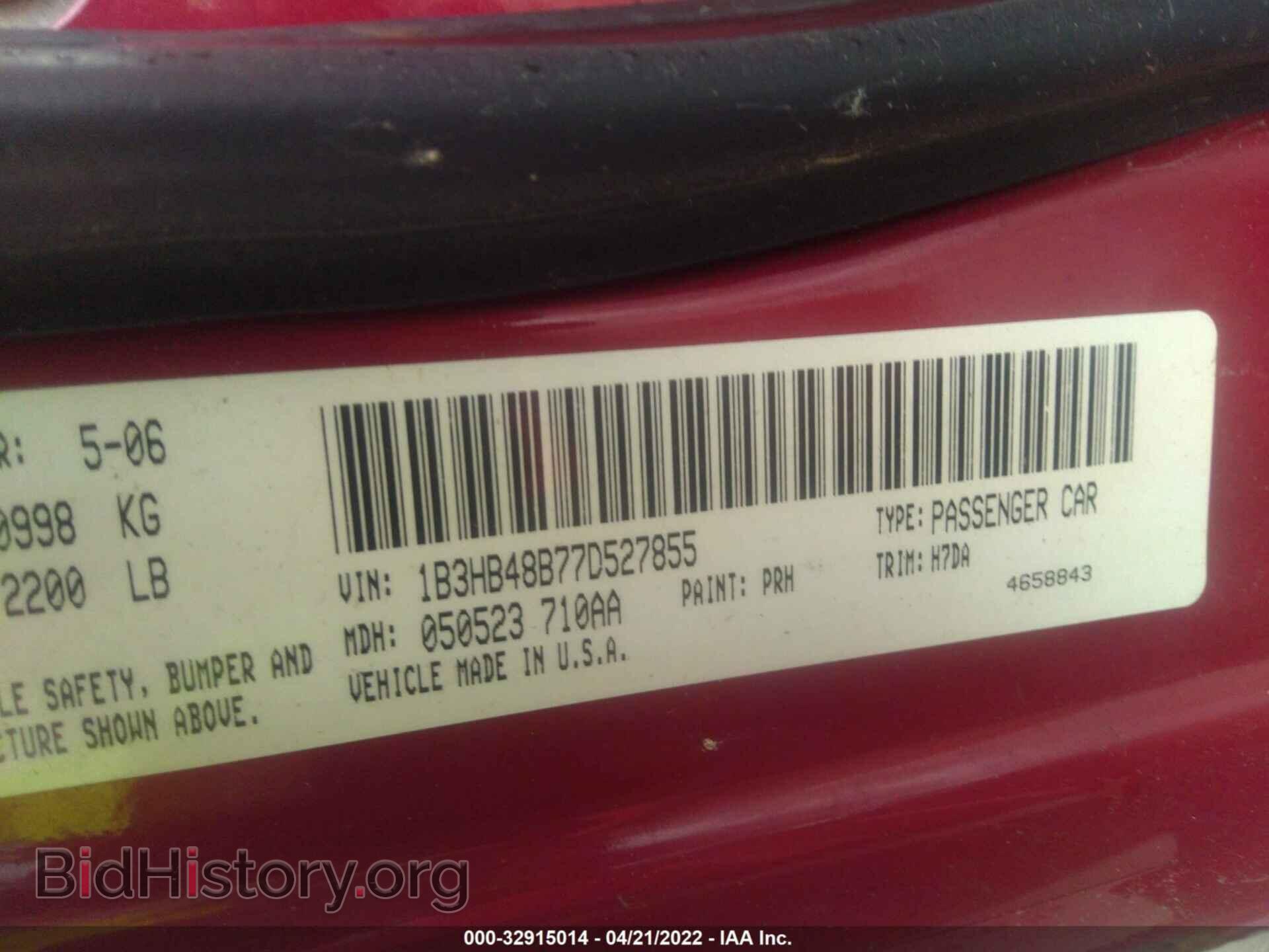 2007 DODGE CALIBER - VIN: 1B3HB48B77D527855 - Photo 9