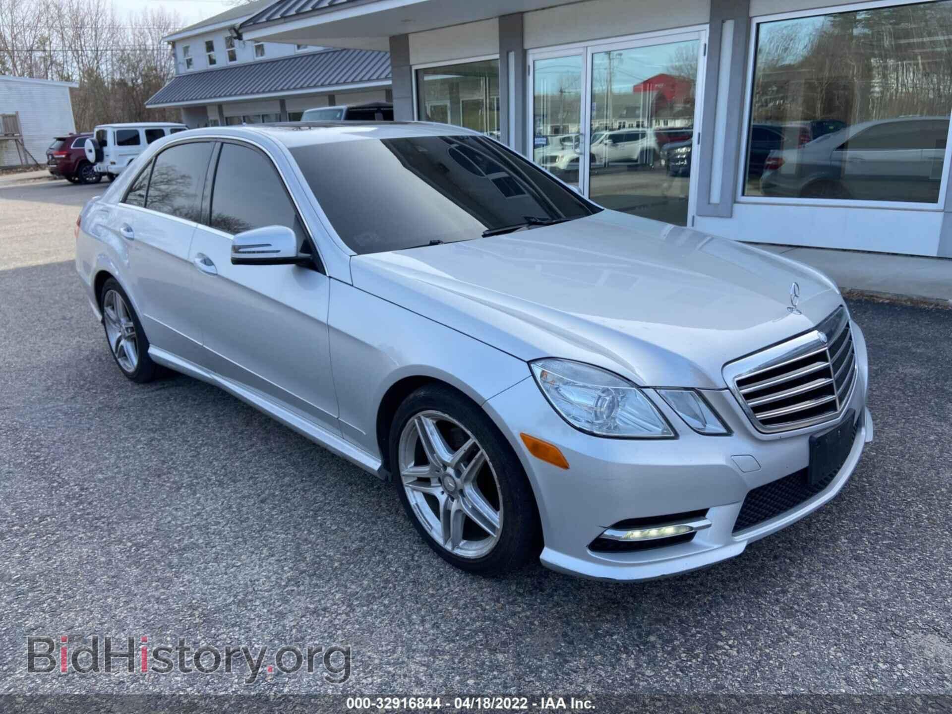 Photo WDDHF8JBXDA730262 - MERCEDES-BENZ E-CLASS 2013