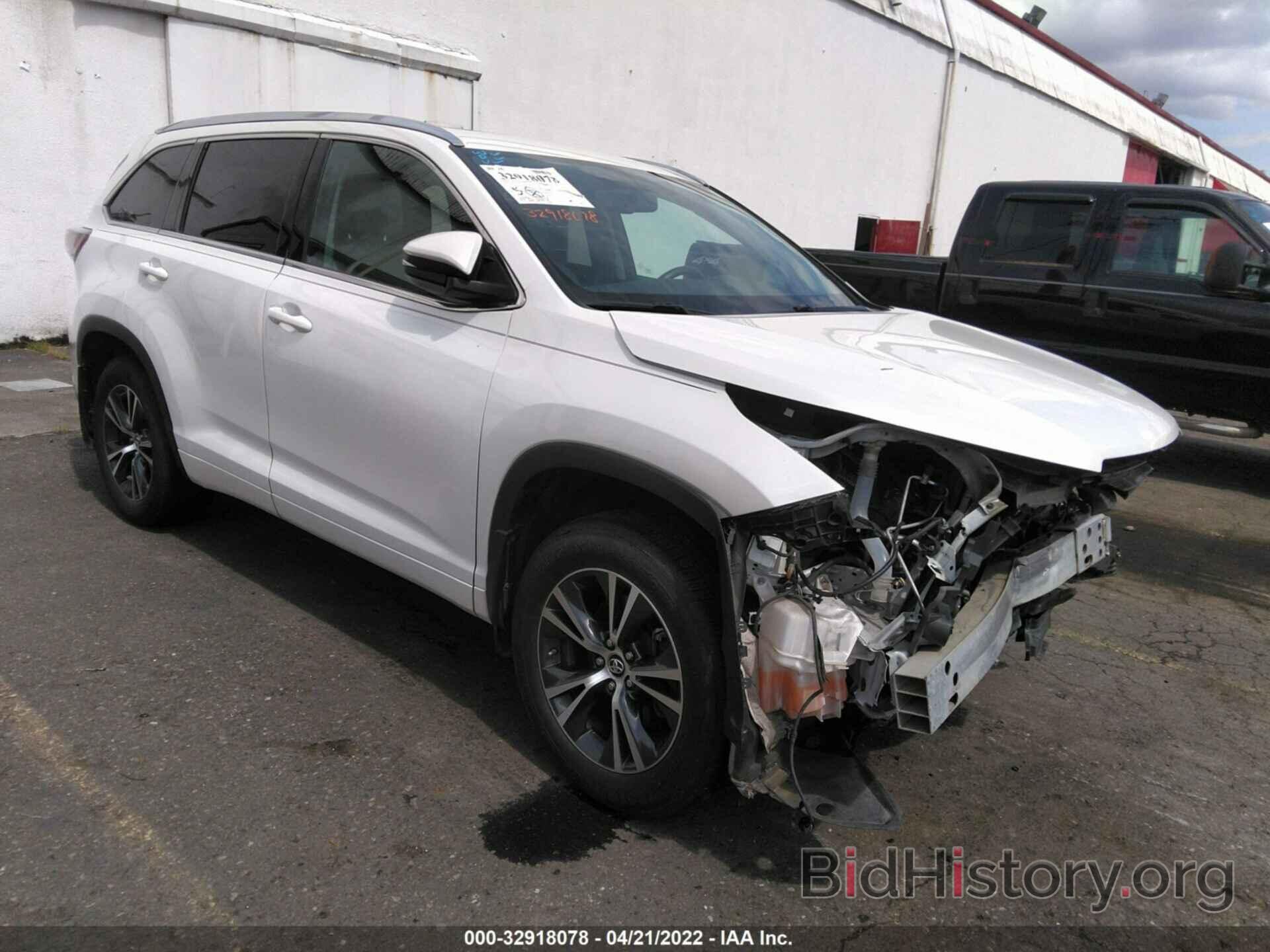 Photo 5TDJKRFH7GS260466 - TOYOTA HIGHLANDER 2016