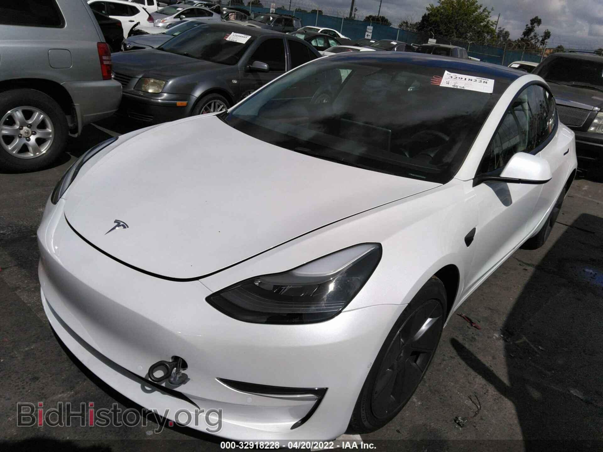 2022 TESLA MODEL 3 - VIN: 5YJ3E1EA9NF192999 - Фото 2