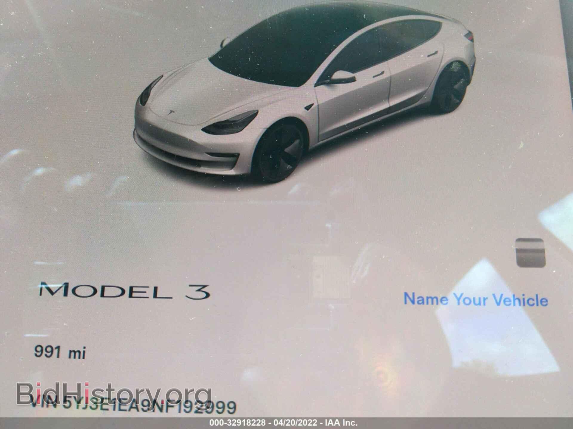 2022 TESLA MODEL 3 - VIN: 5YJ3E1EA9NF192999 - Фото 7