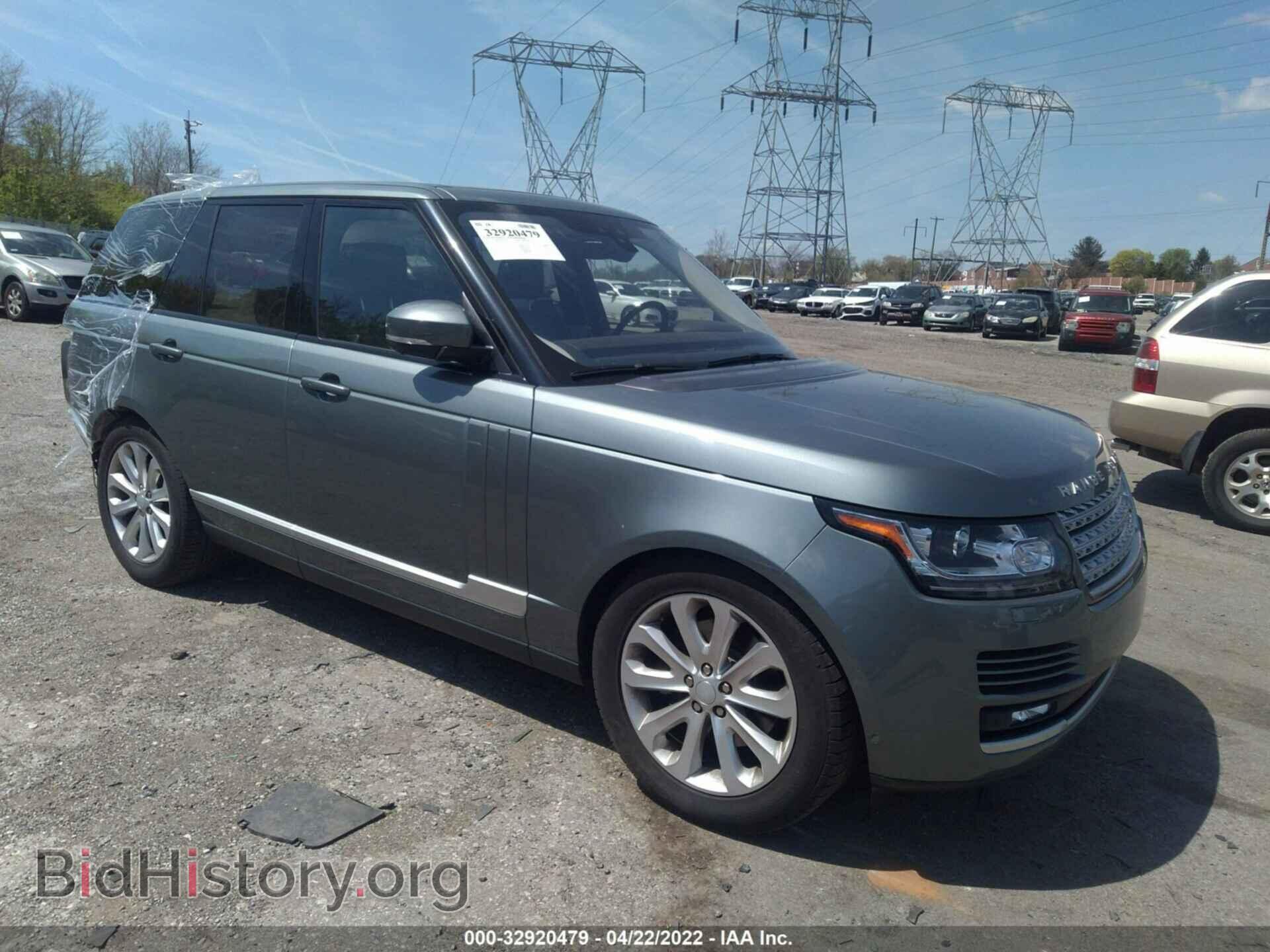 Photo SALGS2FK3HA325575 - LAND ROVER RANGE ROVER 2017