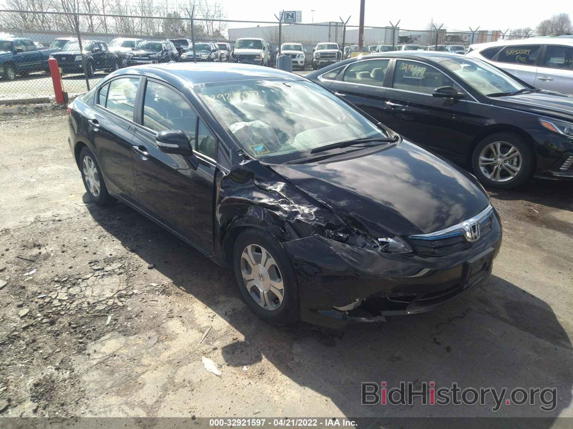 Photo JHMFB4F38CS010019 - HONDA CIVIC HYBRID 2012