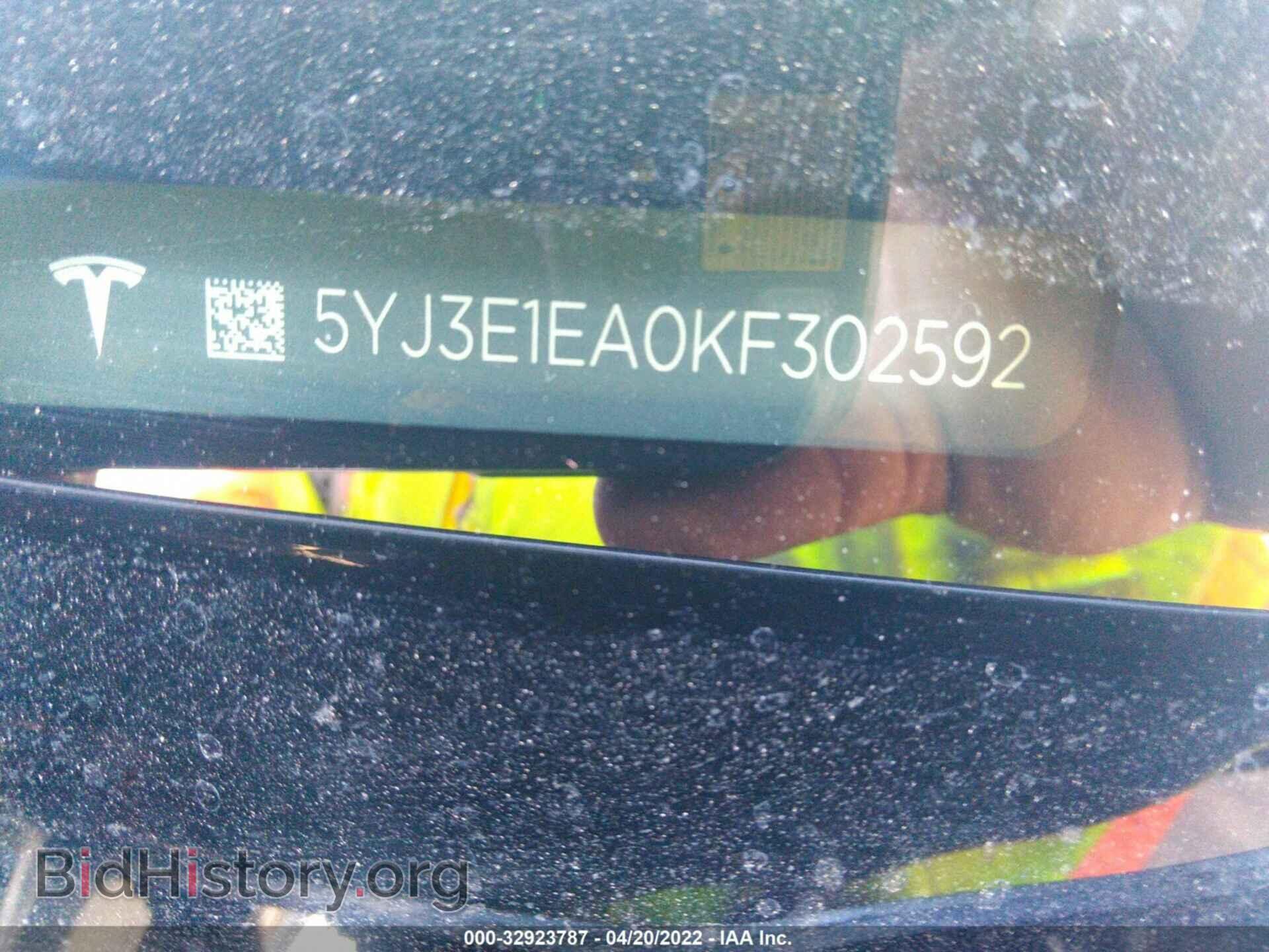 2019 TESLA MODEL 3 - VIN: 5YJ3E1EA0KF302592 - Фото 9