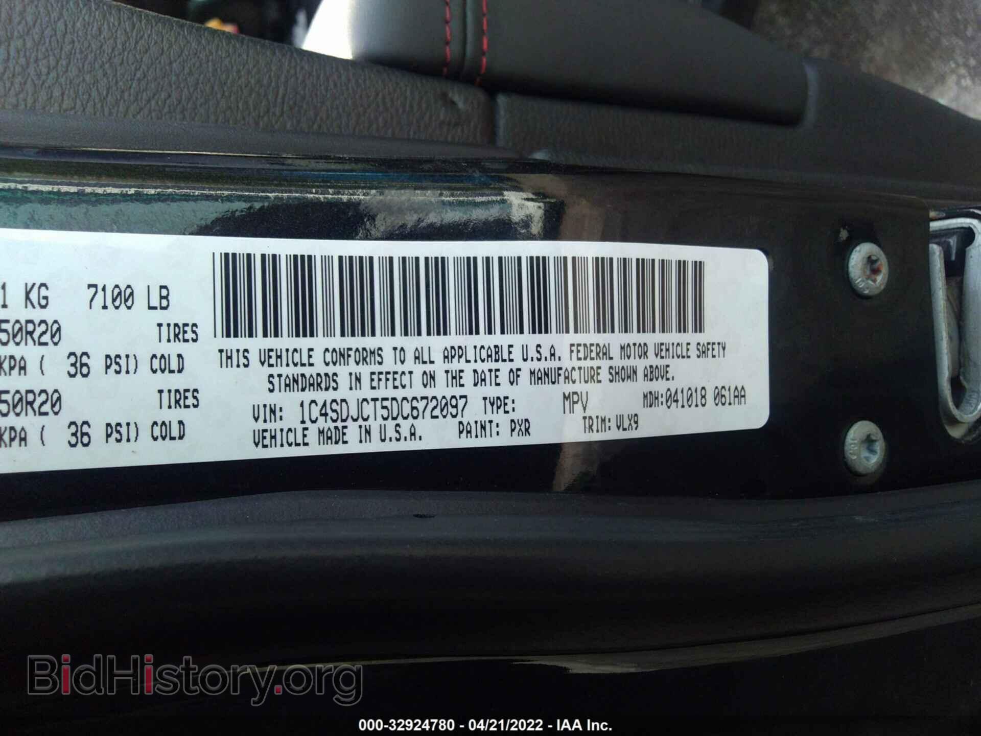 2013 DODGE DURANGO - VIN: 1C4SDJCT5DC672097 - Photo 9