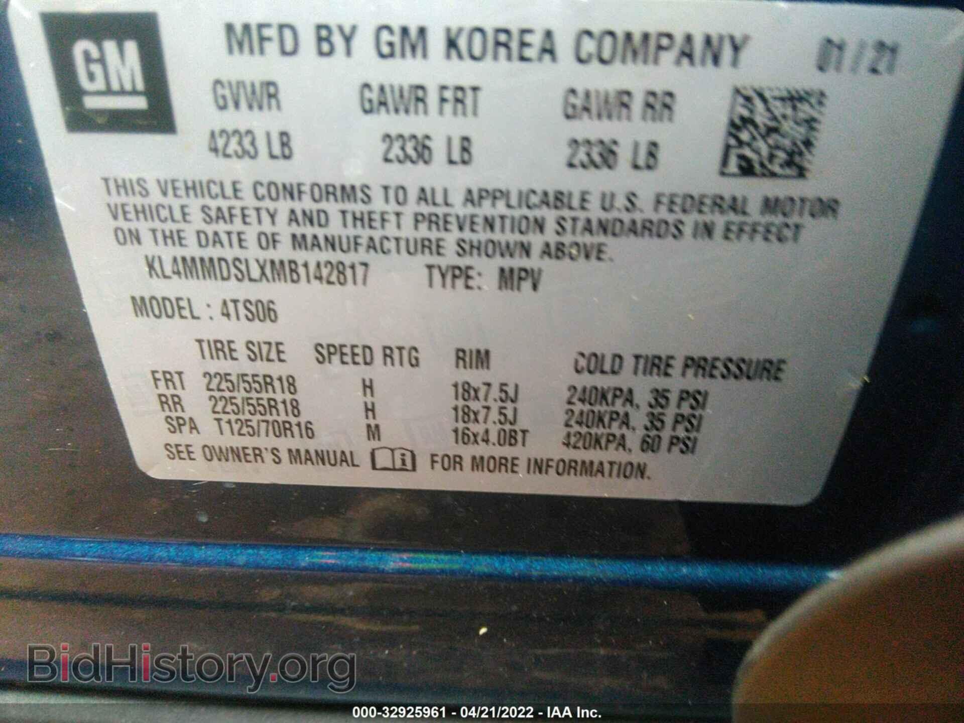 2021 BUICK ENCORE GX - VIN: KL4MMDSLXMB142817 - Photo 9