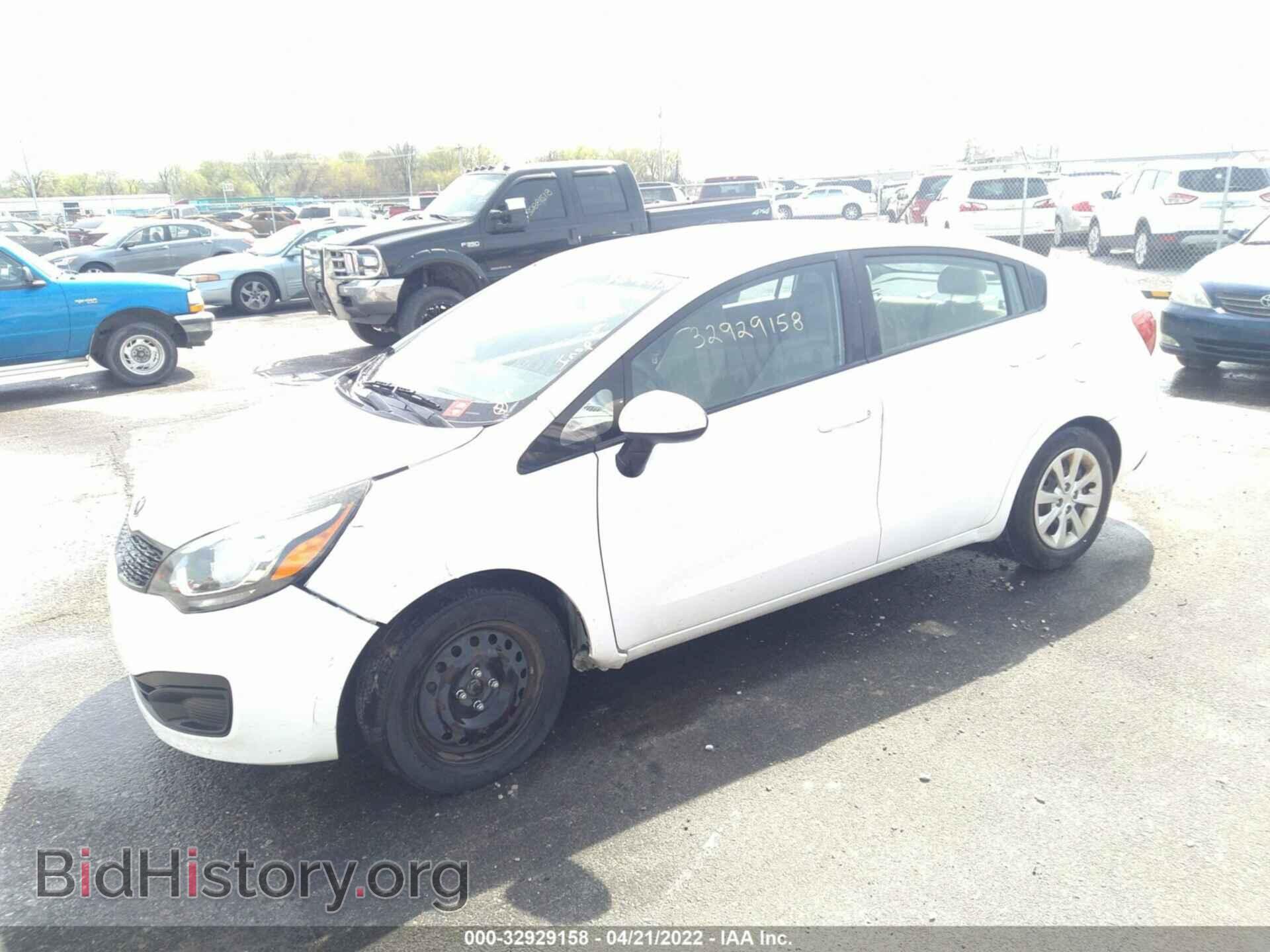 2013 KIA RIO - VIN: KNADM4A35D6258309 - Фото 2
