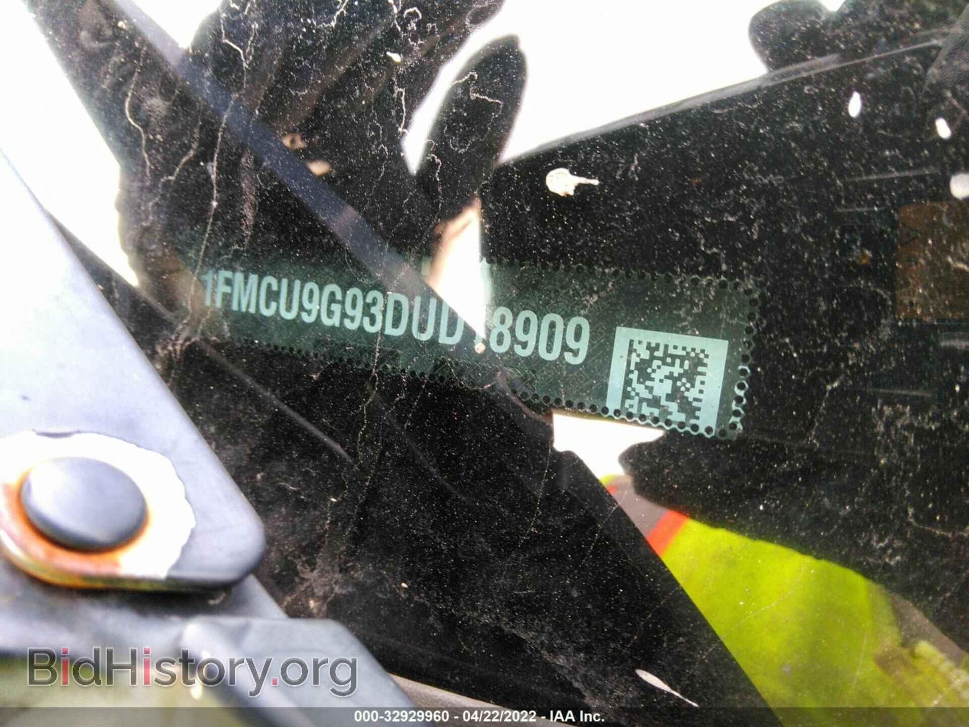 2013 FORD ESCAPE - VIN: 1FMCU9G93DUD18909 - Фото 9