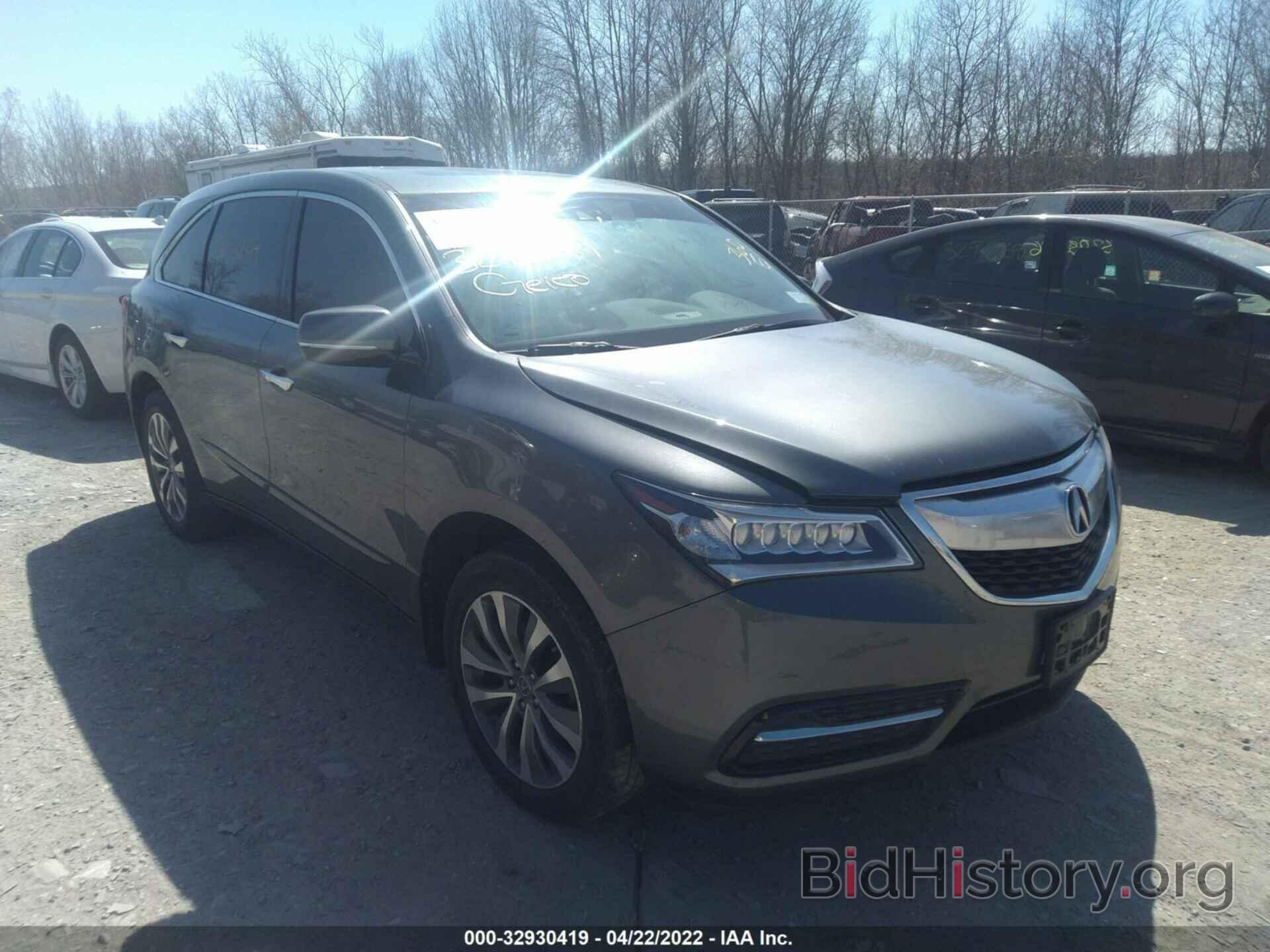 Фотография 5FRYD4H43EB019736 - ACURA MDX 2014