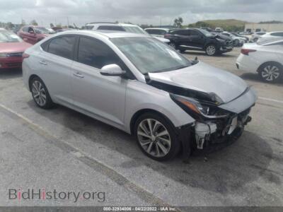 2020 Hyundai ACCENT Limited, серебристый — VIN 3KPC34A68LE108067, IAAI