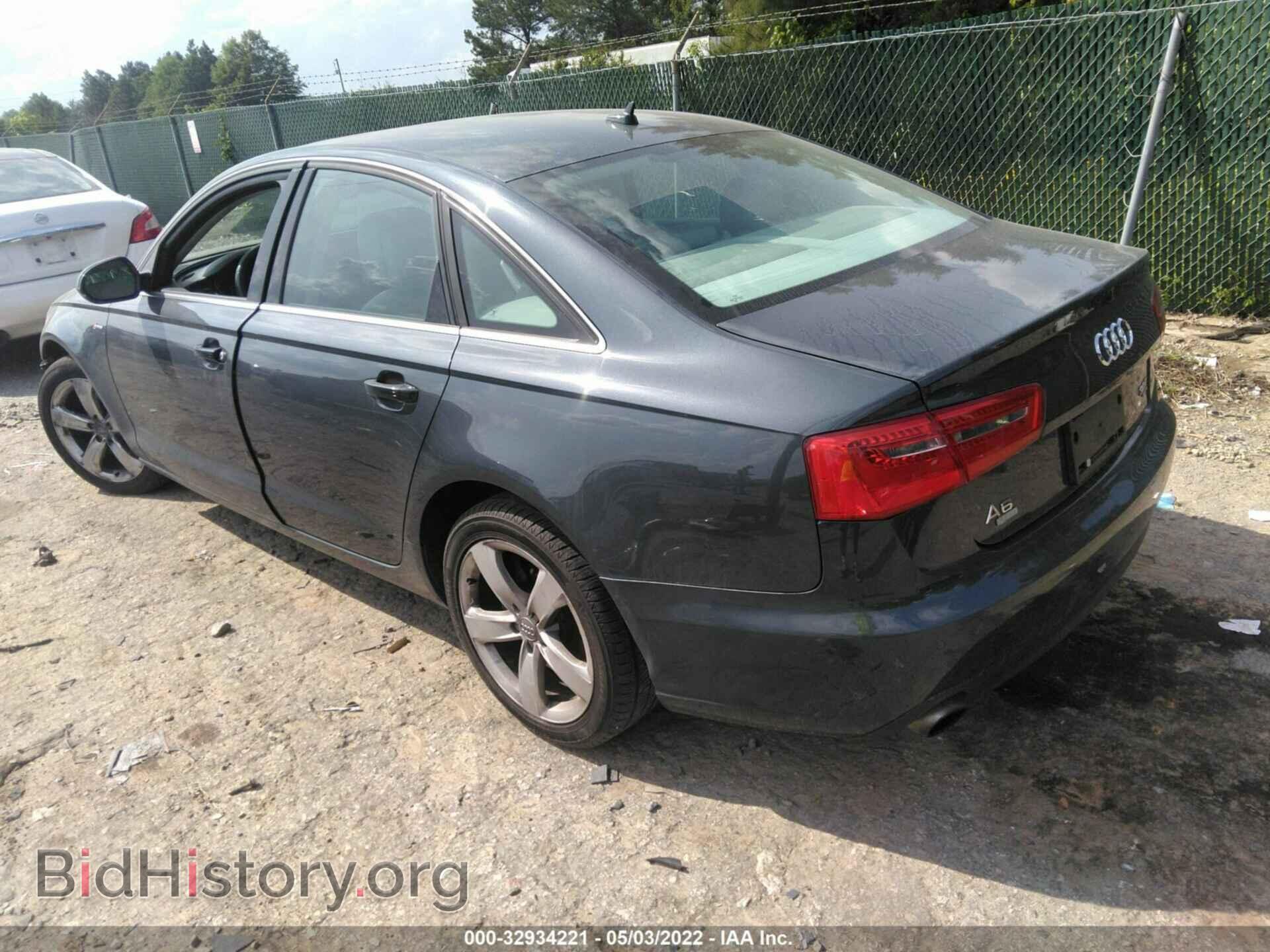 2012 AUDI A6 - VIN: WAUGGAFC6CN069104 - Фото 3