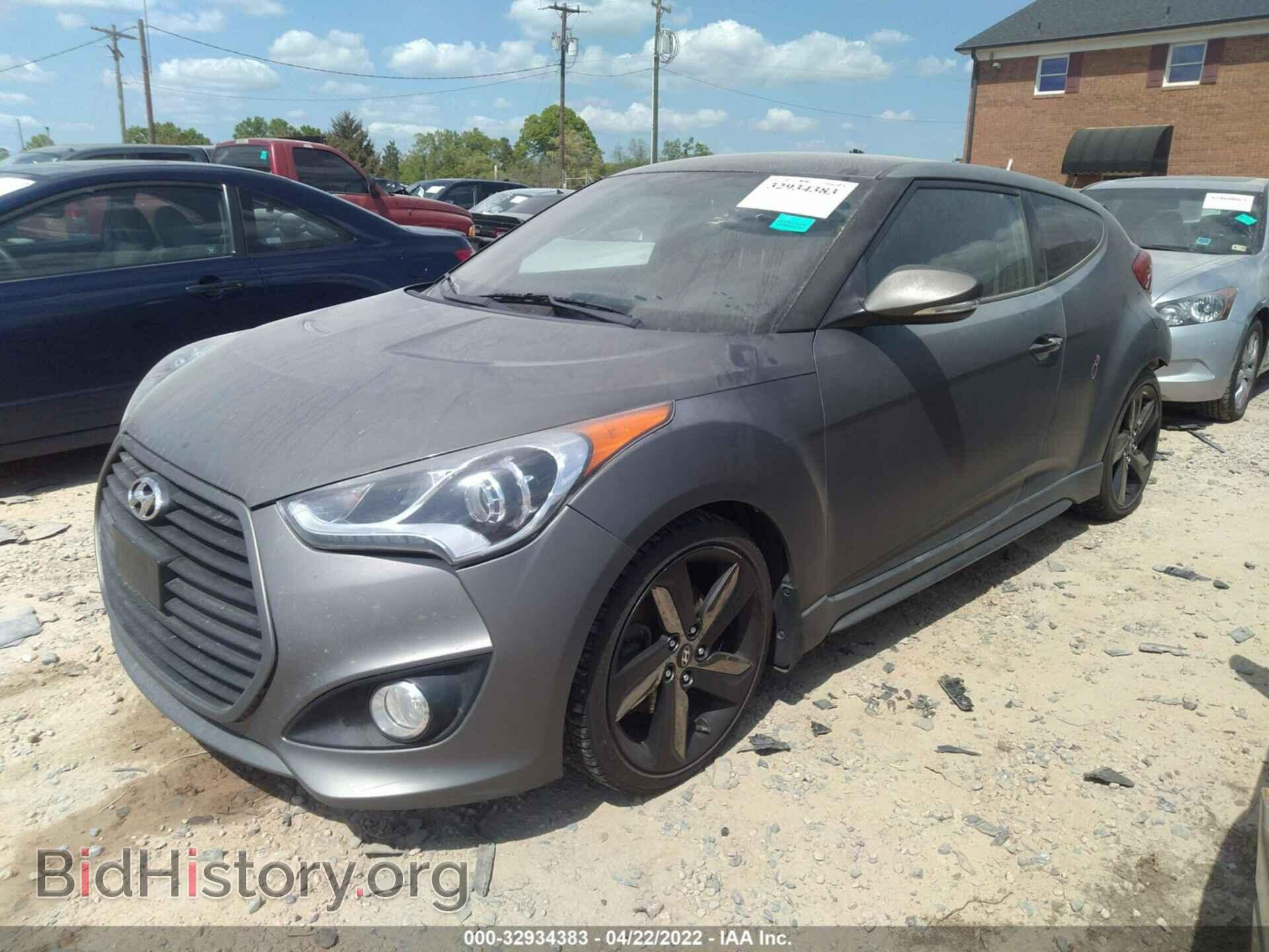 2014 HYUNDAI VELOSTER - VIN: KMHTC6AE4EU197896 - Фото 2
