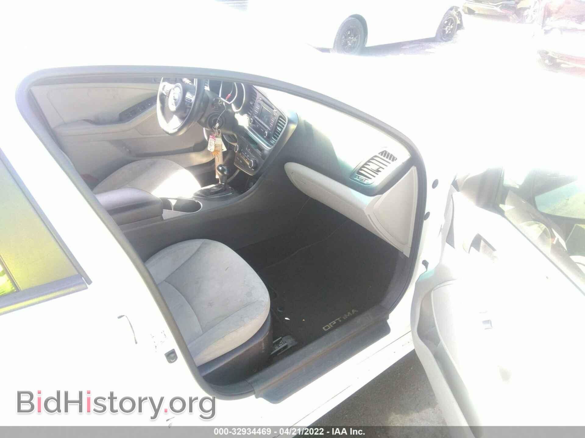 2014 KIA OPTIMA - VIN: KNAGM4A70E5499671 - Фото 5