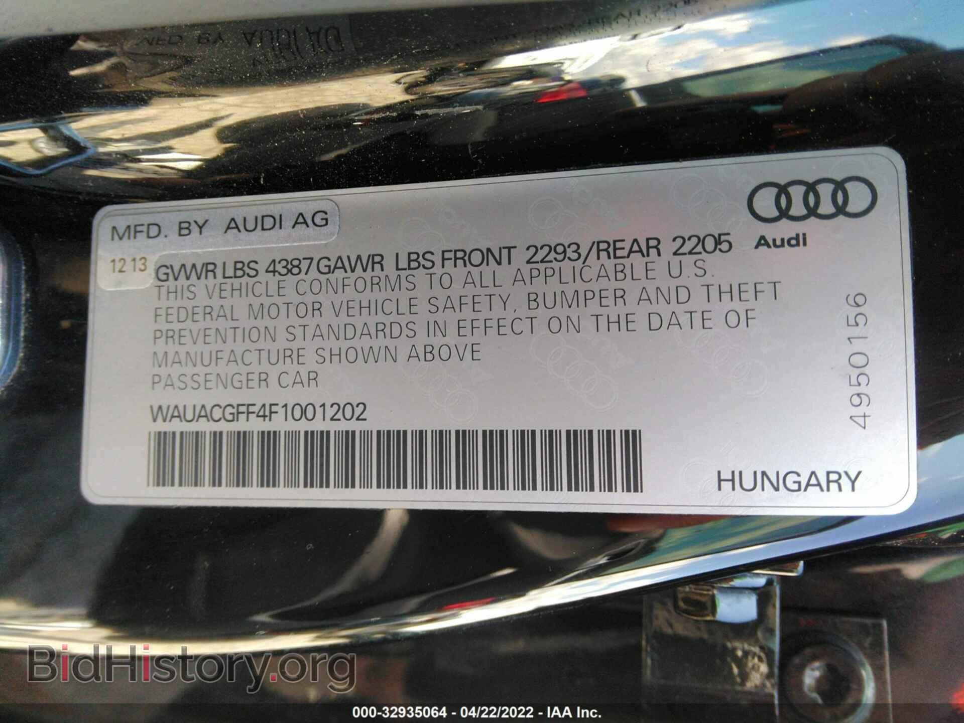 2015 AUDI A3 - VIN: WAUACGFF4F1001202 - Фото 9