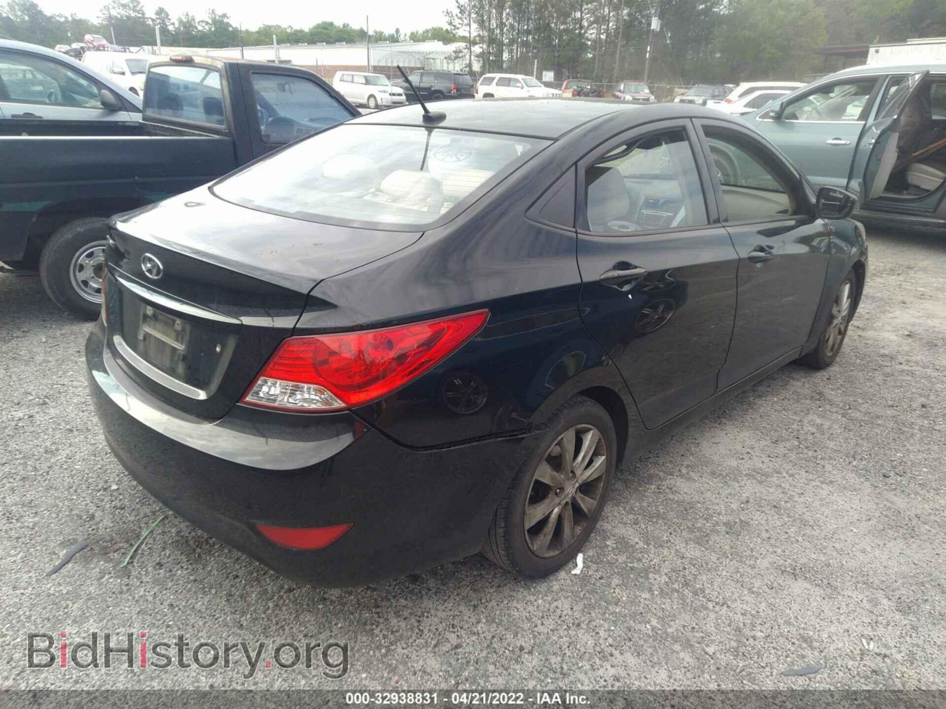 2012 HYUNDAI ACCENT - VIN: KMHCU4AE4CU166226 - Фото 4