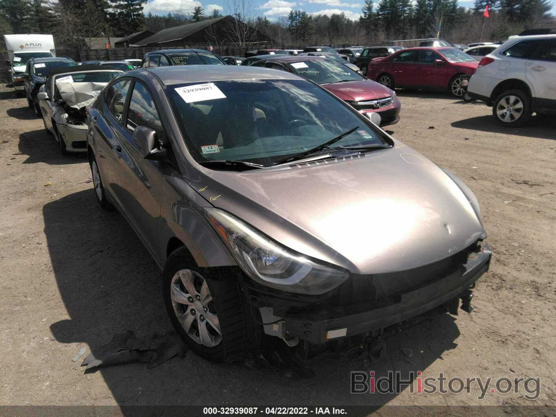 Photo 5NPDH4AEXGH751471 - HYUNDAI ELANTRA 2016