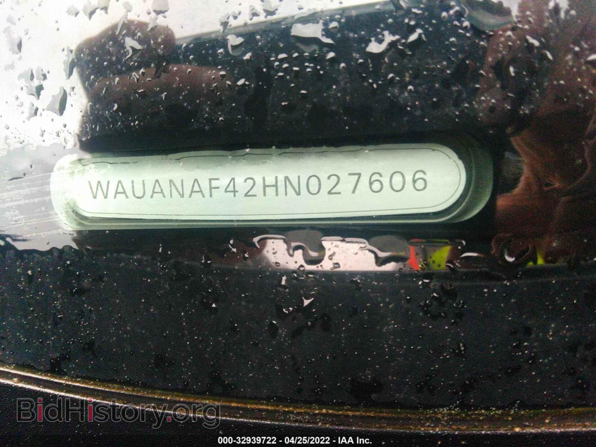 2017 AUDI A4 - VIN: WAUANAF42HN027606 - Фото 9