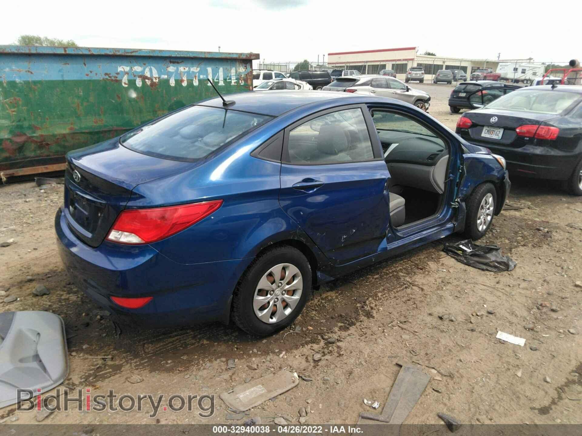 2016 HYUNDAI ACCENT - VIN: KMHCT4AEXGU975769 - Фото 4
