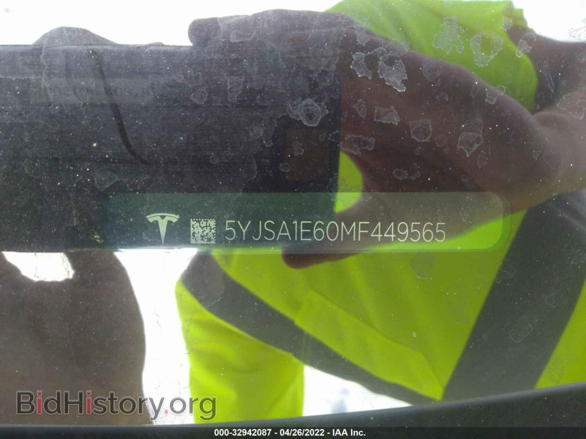 2021 TESLA MODEL S - VIN: 5YJSA1E60MF449565 - Фото 9