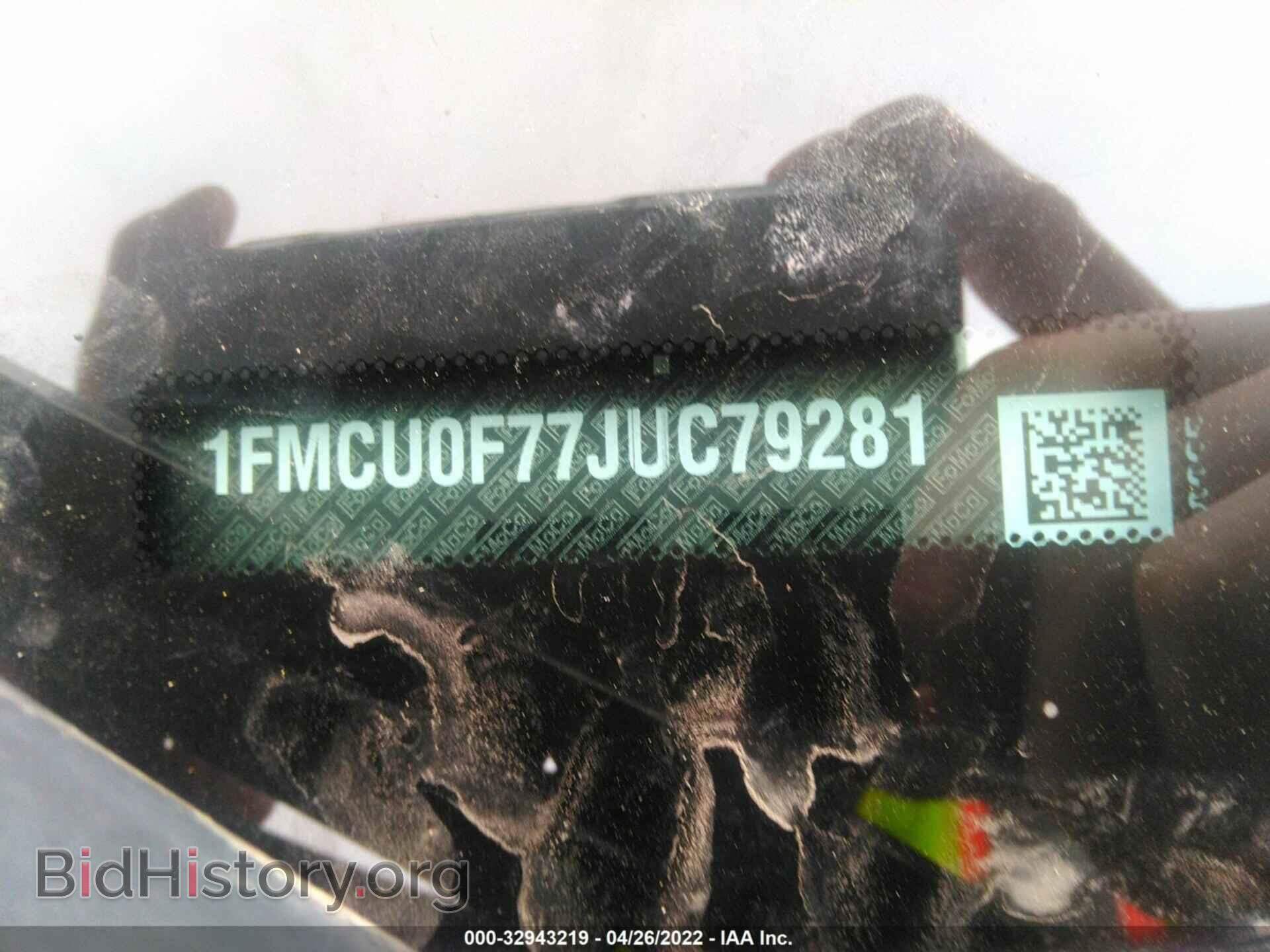 2018 FORD ESCAPE - VIN: 1FMCU0F77JUC79281 - Фото 9