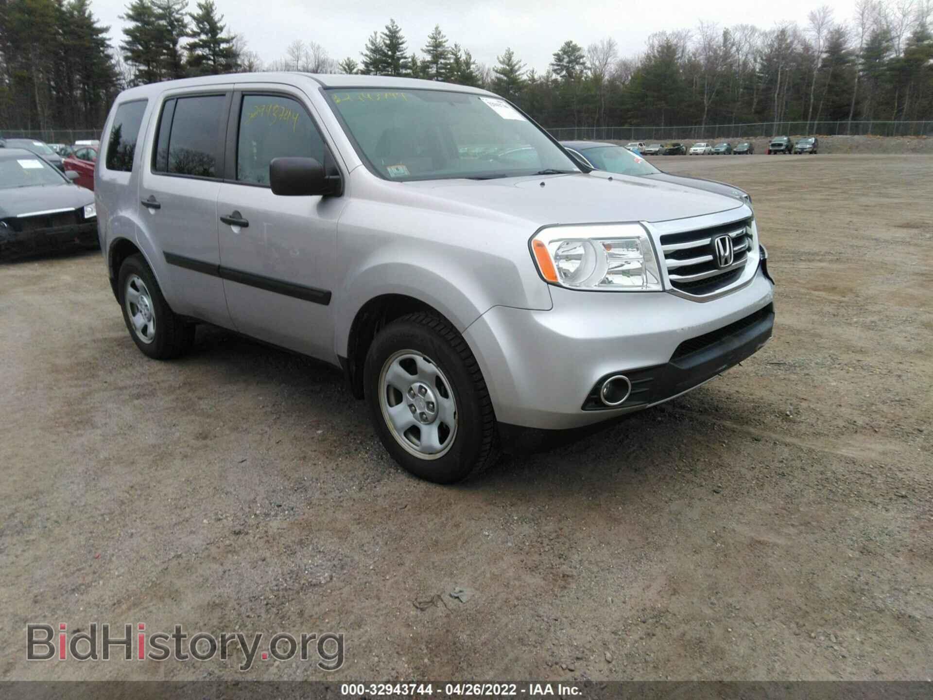 Photo 5FNYF4H25DB076836 - HONDA PILOT 2013