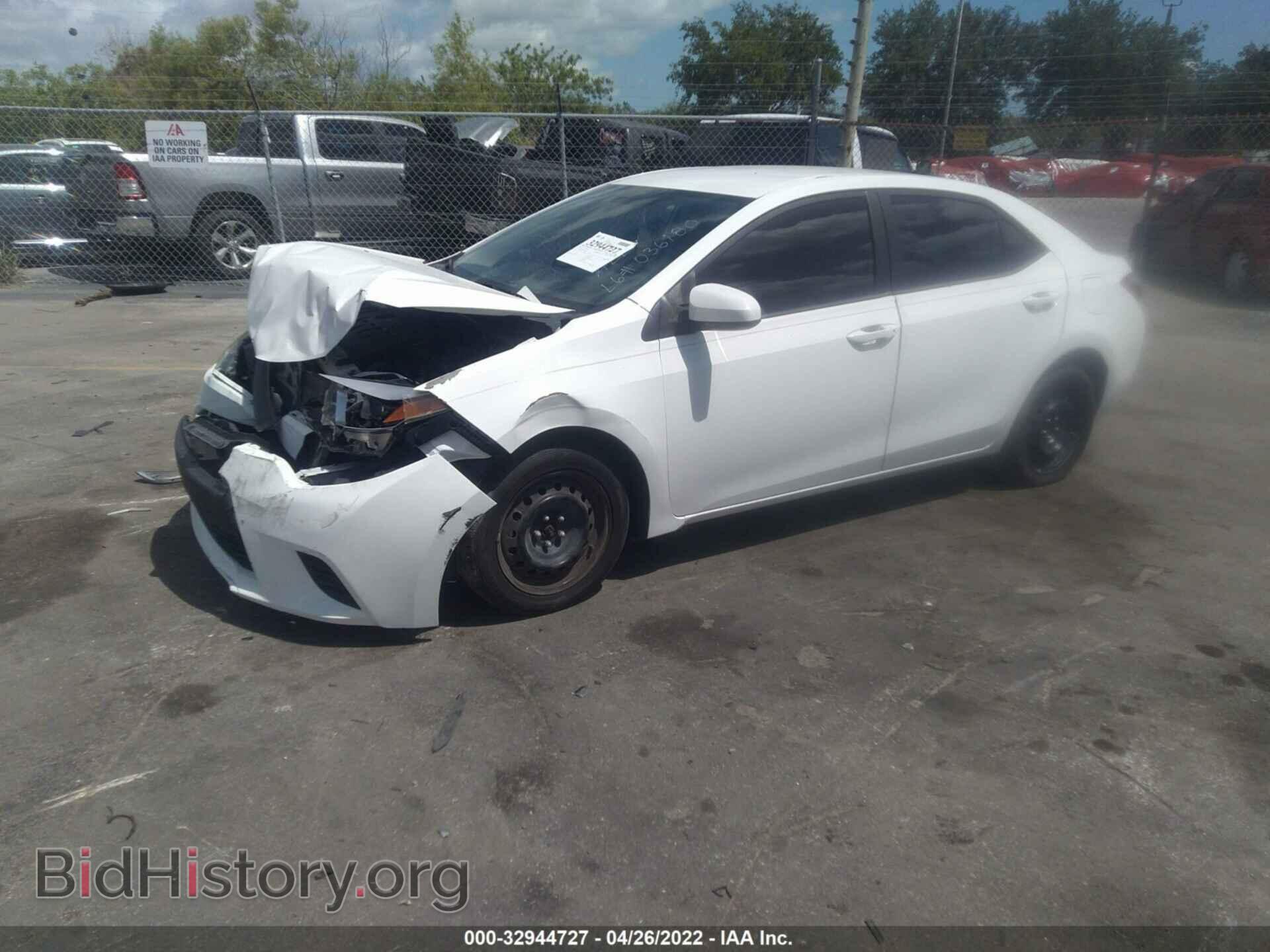 2014 TOYOTA COROLLA - VIN: 5YFBURHEXEP036180 - Фото 2