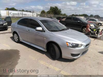 2014 Mitsubishi LANCER ES, серебристый — VIN JA32U2FU1EU017603, IAAI