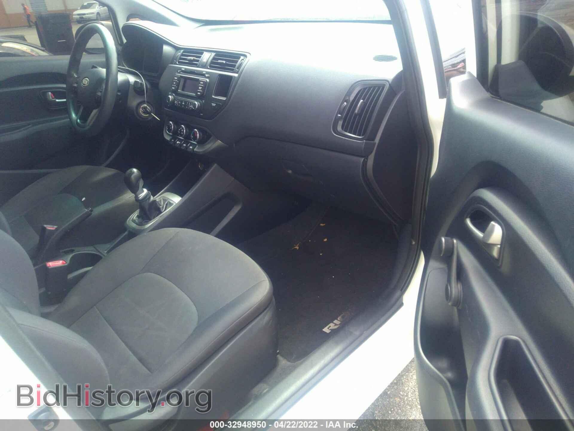 2012 KIA RIO - VIN: KNADM5A33C6040955 - Фото 5