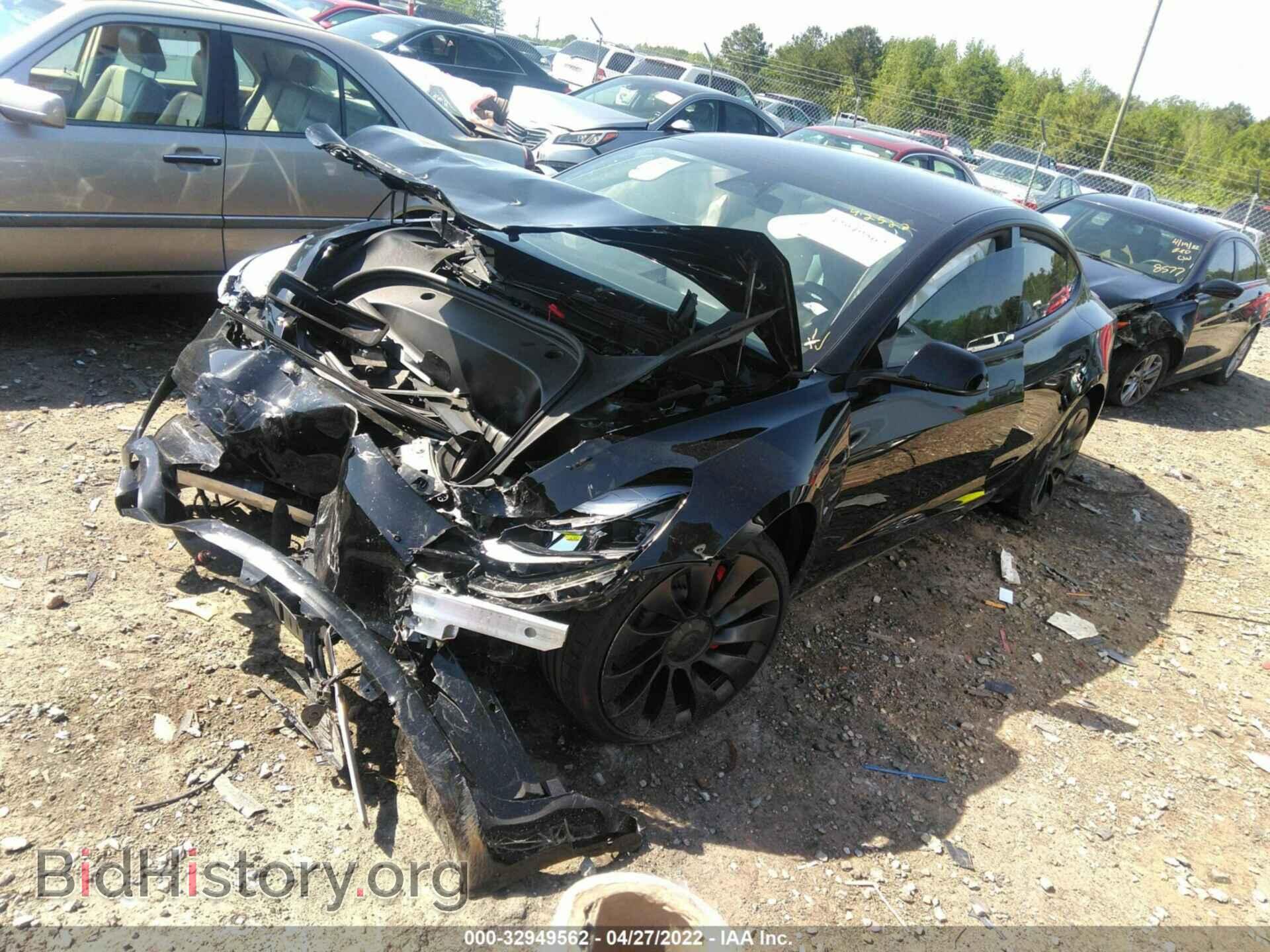 2022 TESLA MODEL 3 - VIN: 5YJ3E1EC5NF163257 - Фото 2