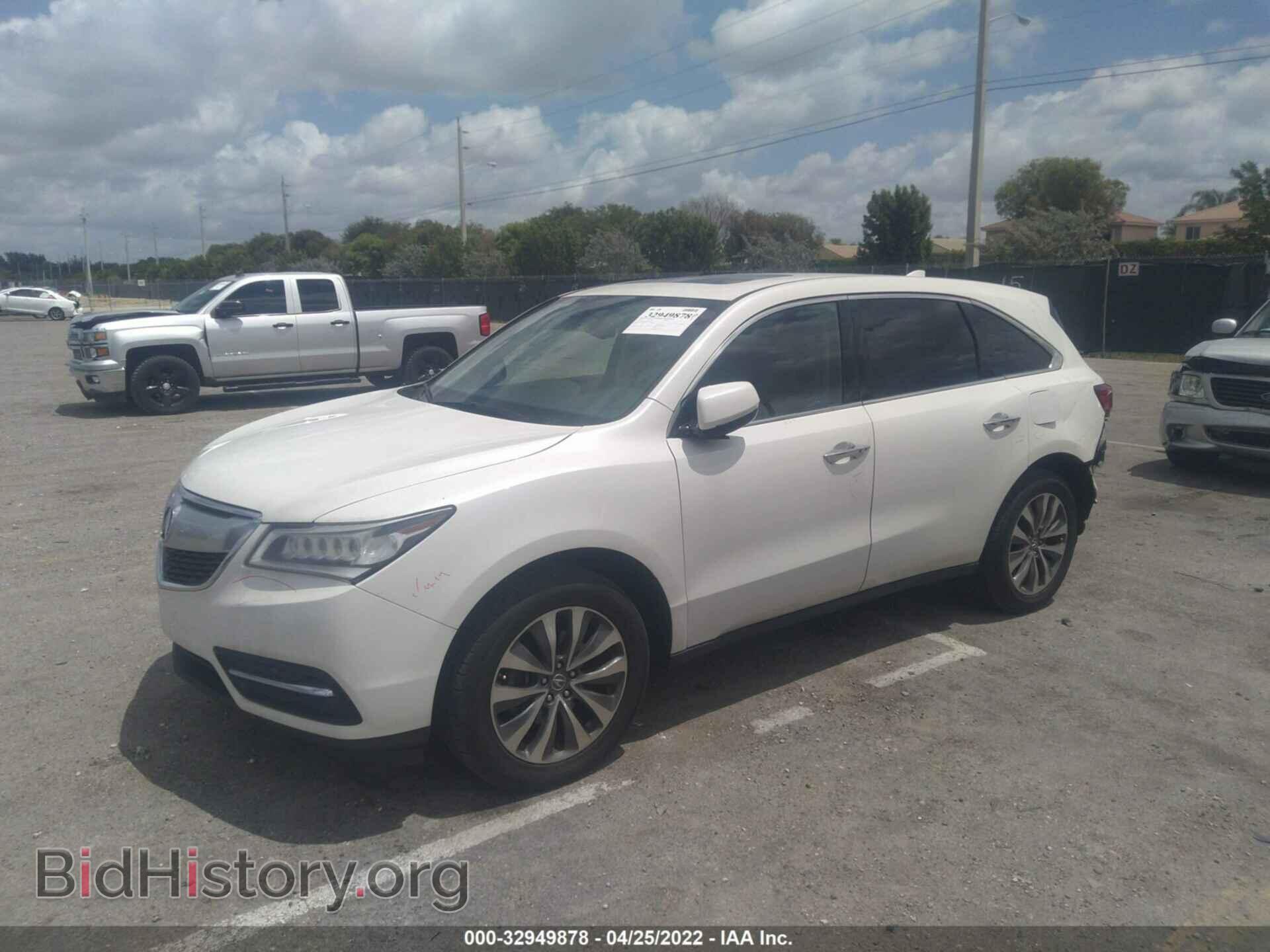 2014 ACURA MDX - VIN: 5FRYD4H42EB013541 - Photo 2