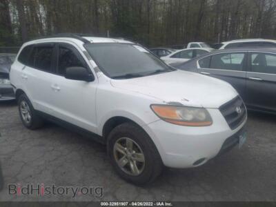 2009 Hyundai SANTA FE GLS, белый — VIN 5NMSG73D69H255342, IAAI