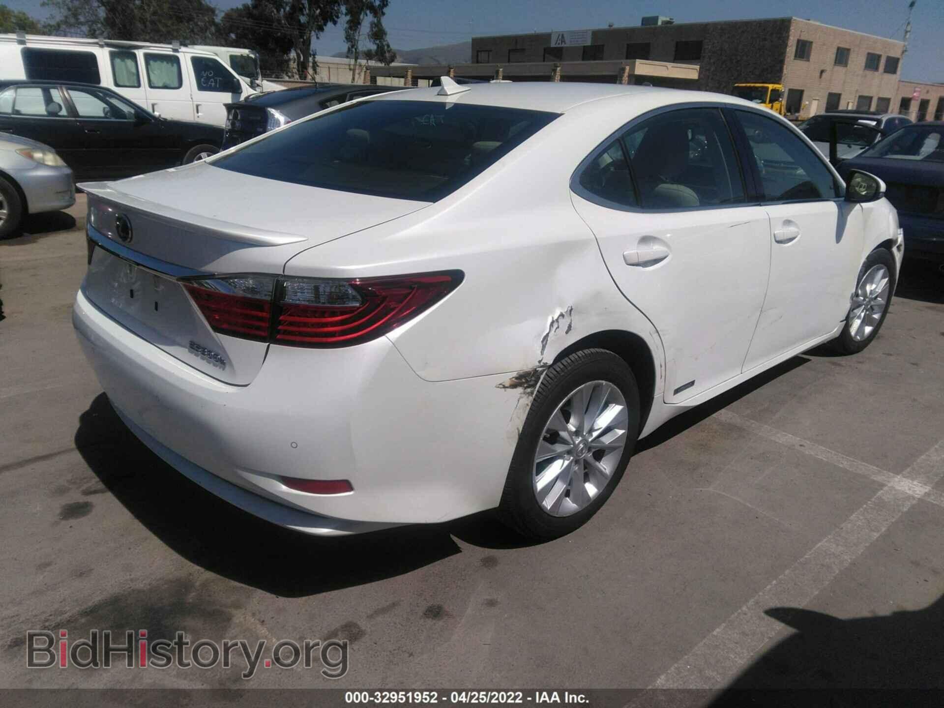 2013 LEXUS ES 300H - VIN: JTHBW1GG9D2000264 - Фото 4