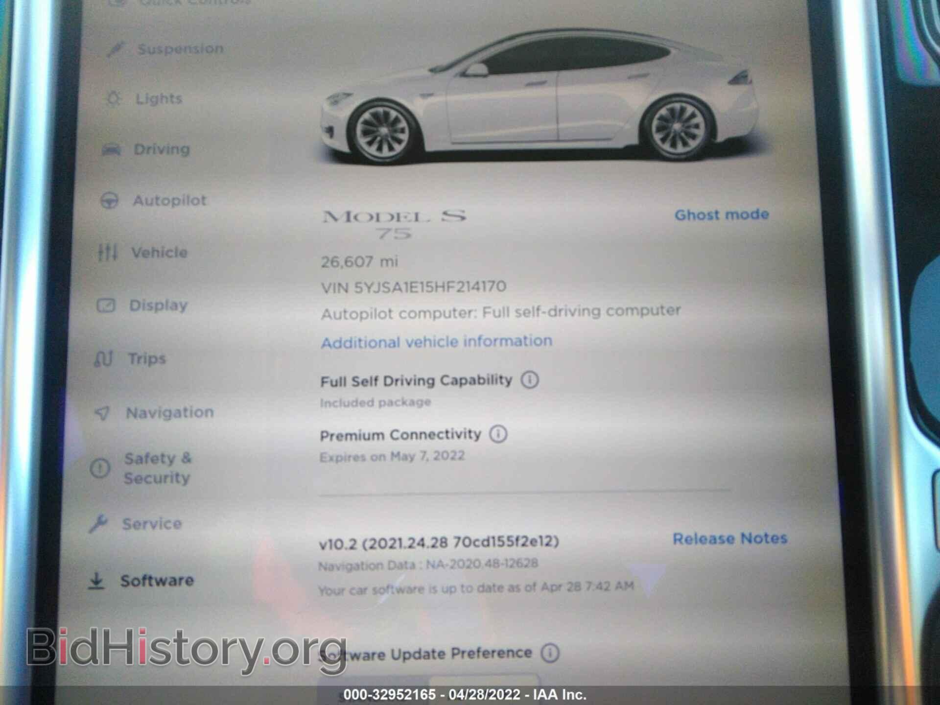 2017 TESLA MODEL S - VIN: 5YJSA1E15HF214170 - Photo 7