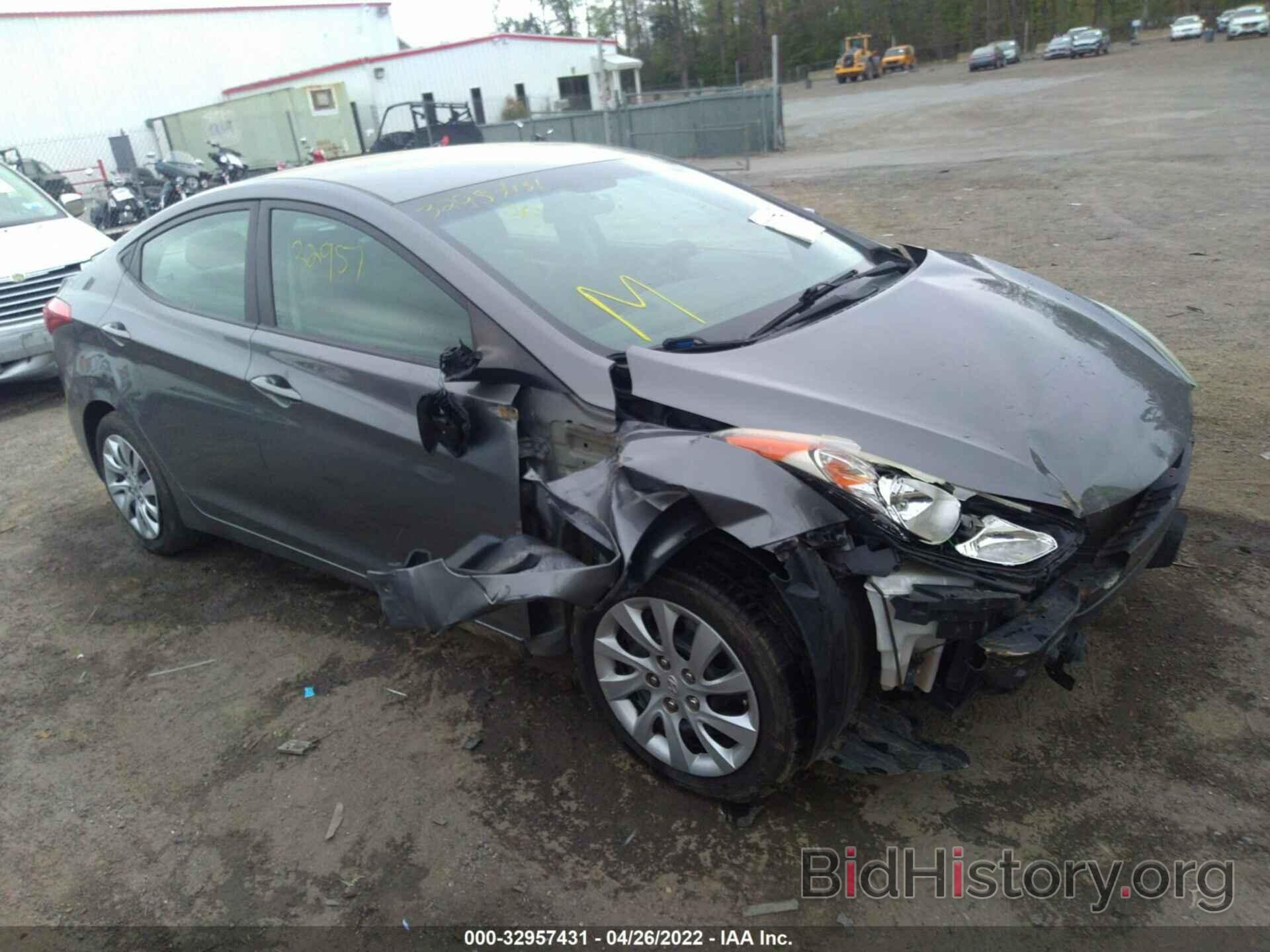 Photo 5NPDH4AE3CH127425 - HYUNDAI ELANTRA 2012