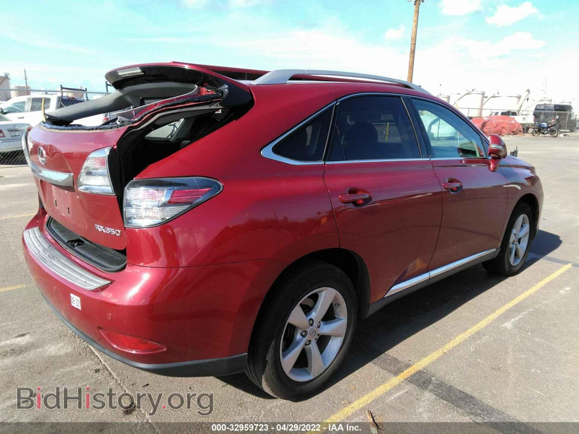 2011 LEXUS RX 350 - VIN: 2T2BK1BA1BC100790 - Фото 4