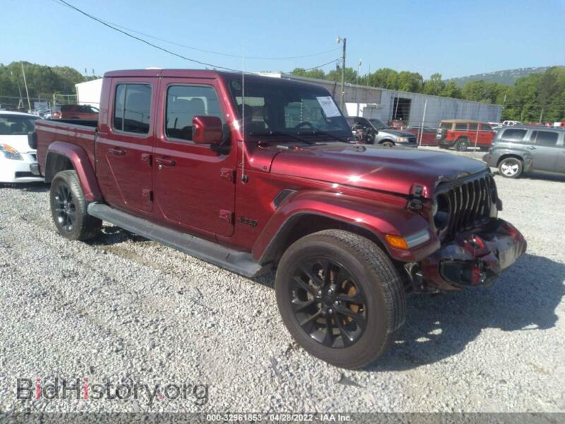 2021 Jeep GLADIATOR High Altitude (VIN 1C6HJTFG3ML554151) — фото 1 из 12, IAAI, повреждение: передняя часть