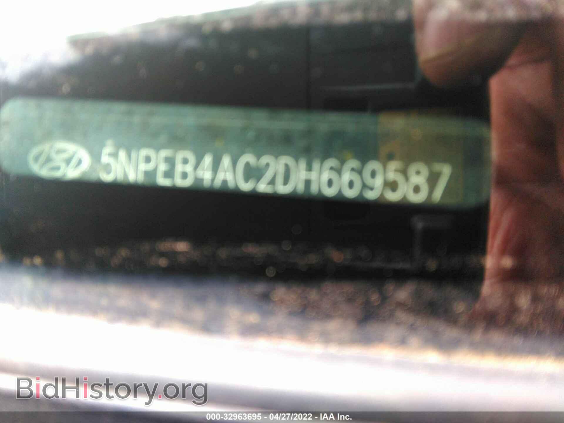 2013 HYUNDAI SONATA - VIN: 5NPEB4AC2DH669587 - Фото 9