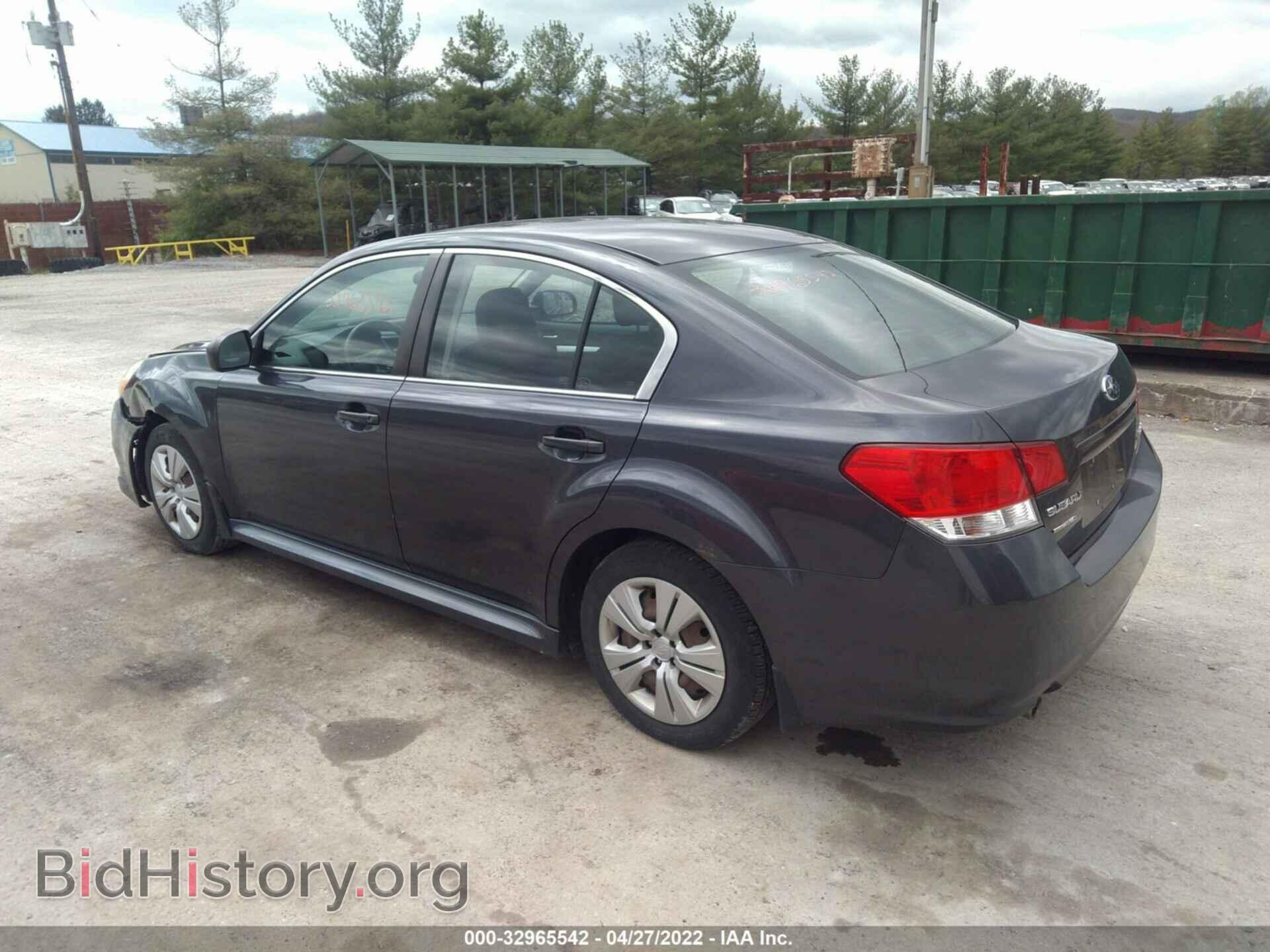 2011 SUBARU LEGACY - VIN: 4S3BMBA67B3236514 - Фото 3