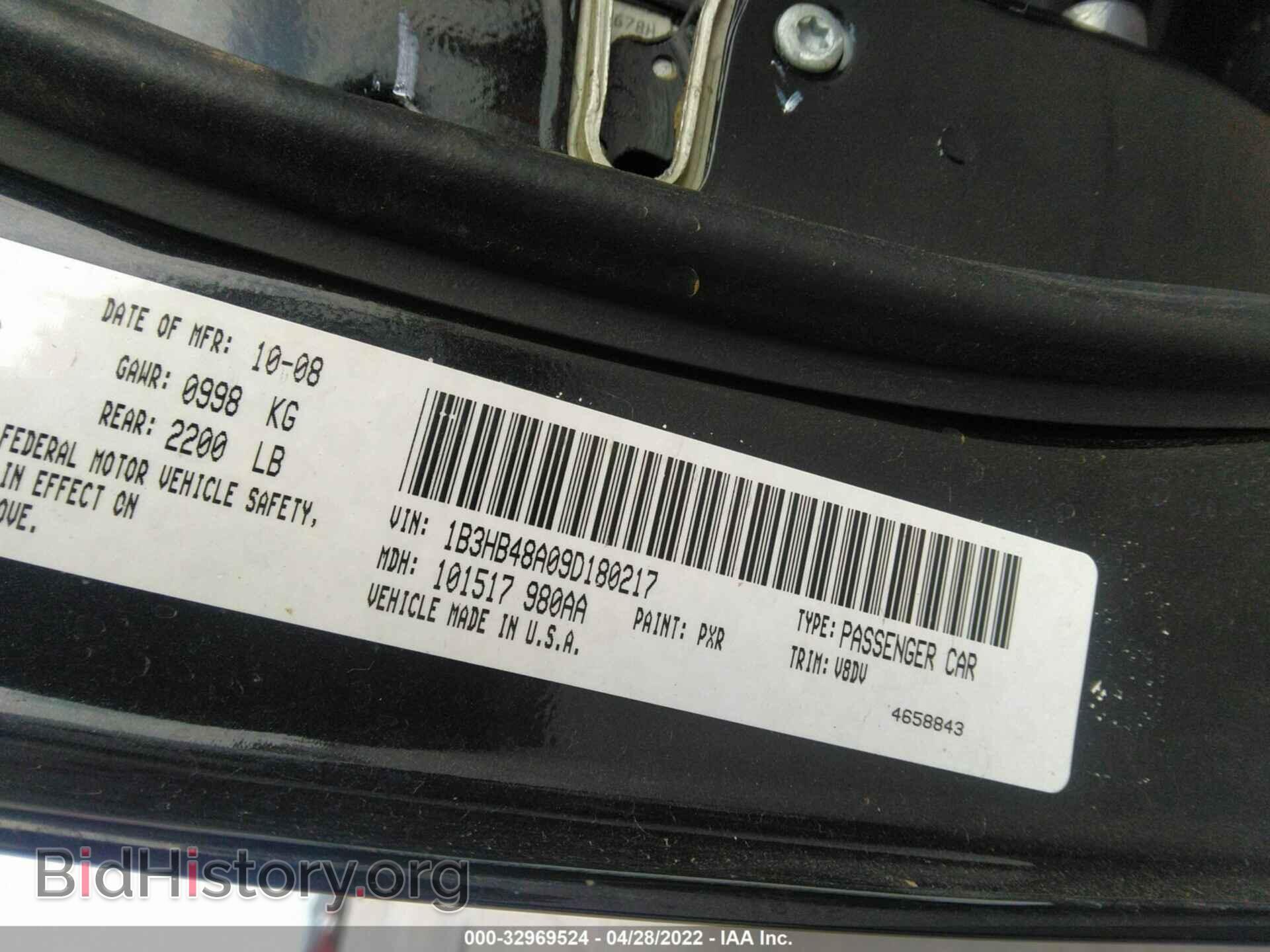 2009 DODGE CALIBER - VIN: 1B3HB48A09D180217 - Photo 9