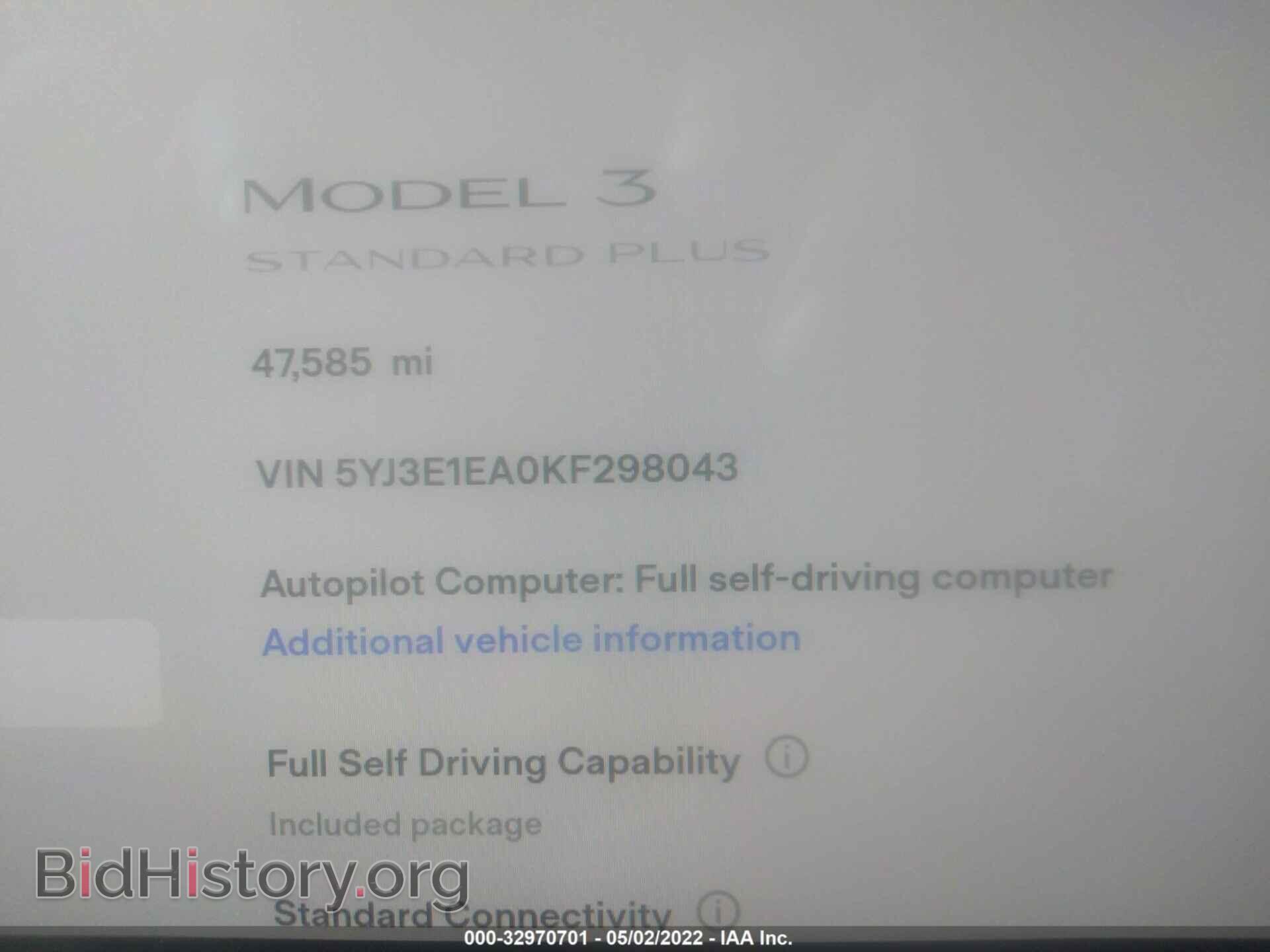 2019 TESLA MODEL 3 - VIN: 5YJ3E1EA0KF298043 - Photo 7