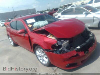 2013 Dodge AVENGER SXT, красный — VIN 1C3CDZCB6DN689607, IAAI