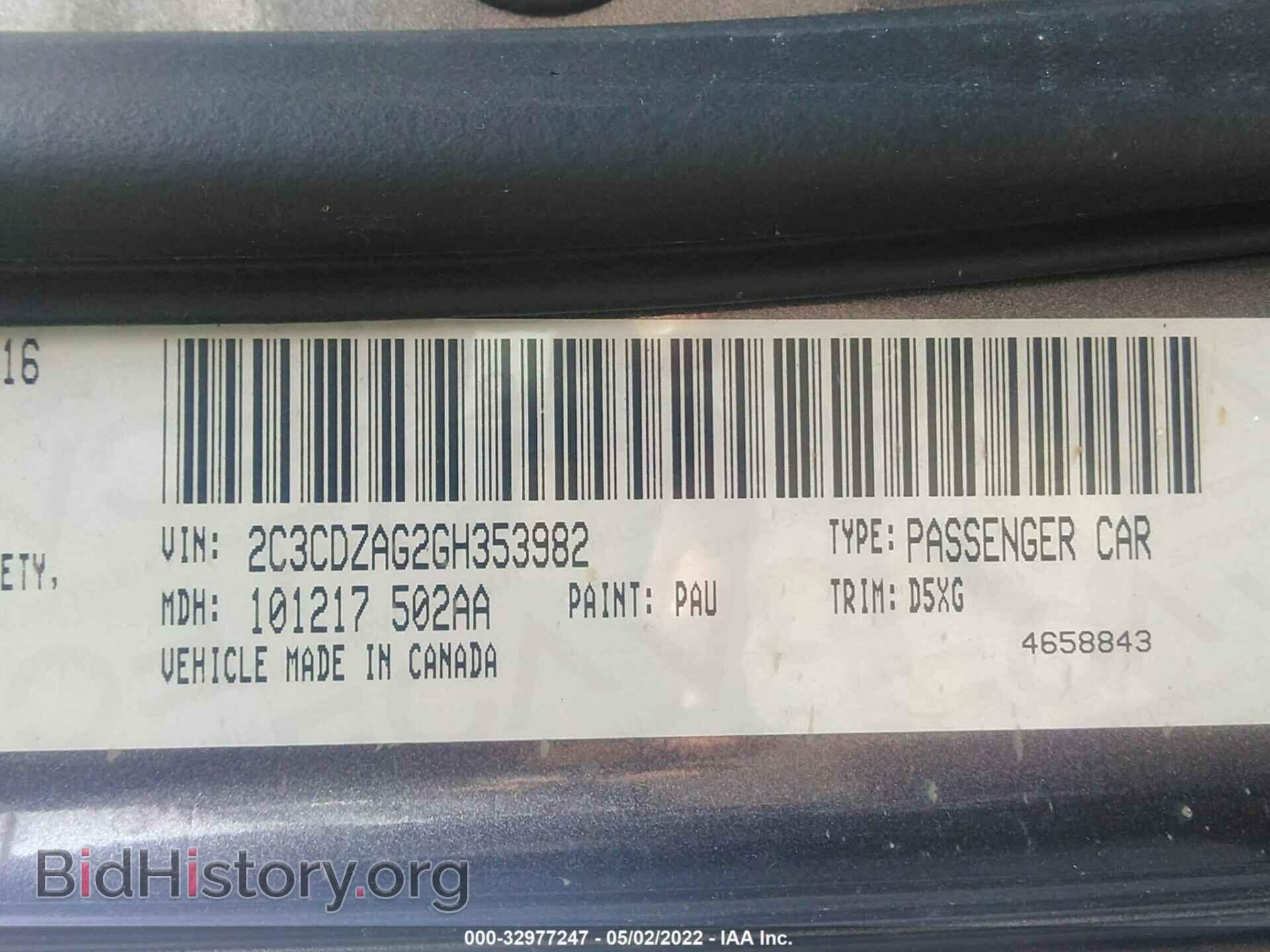 2016 DODGE CHALLENGER - VIN: 2C3CDZAG2GH353982 - Photo 9