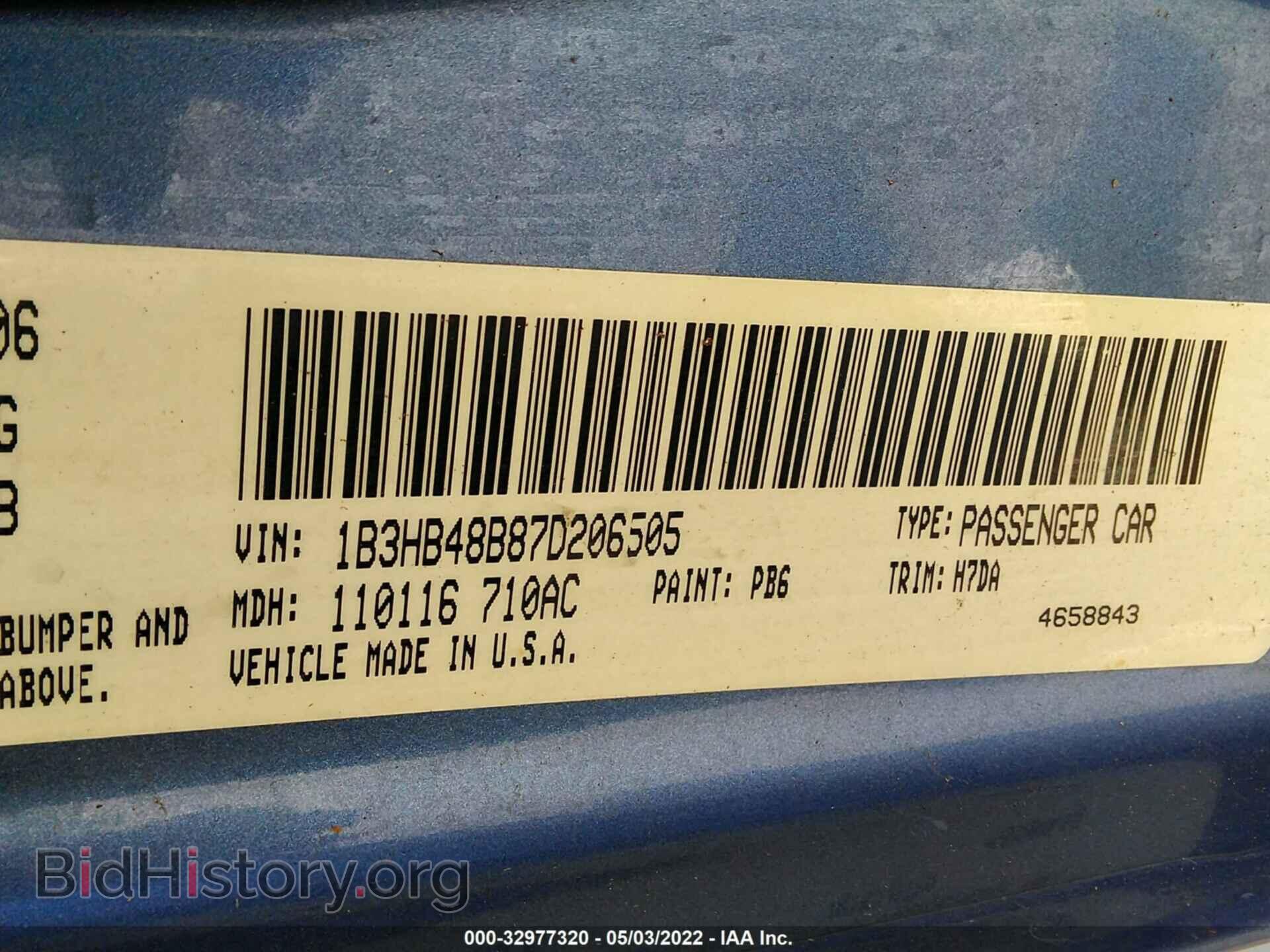 2007 DODGE CALIBER - VIN: 1B3HB48B87D206505 - Photo 9