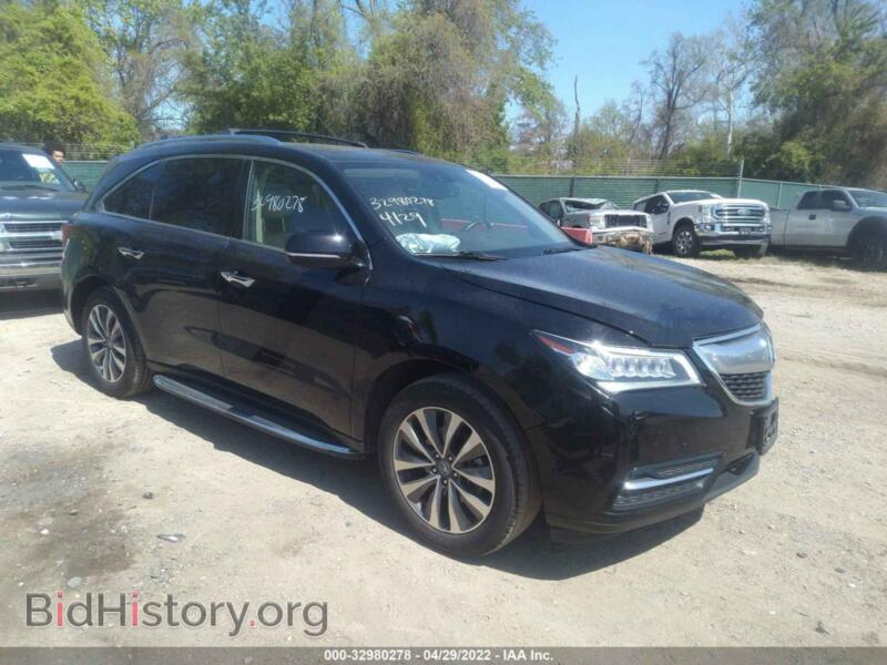 2014 Acura MDX Tech/Entertainment PKG (VIN 5FRYD4H61EB033507) — photo 1 of 11, IAAI, damage: front end