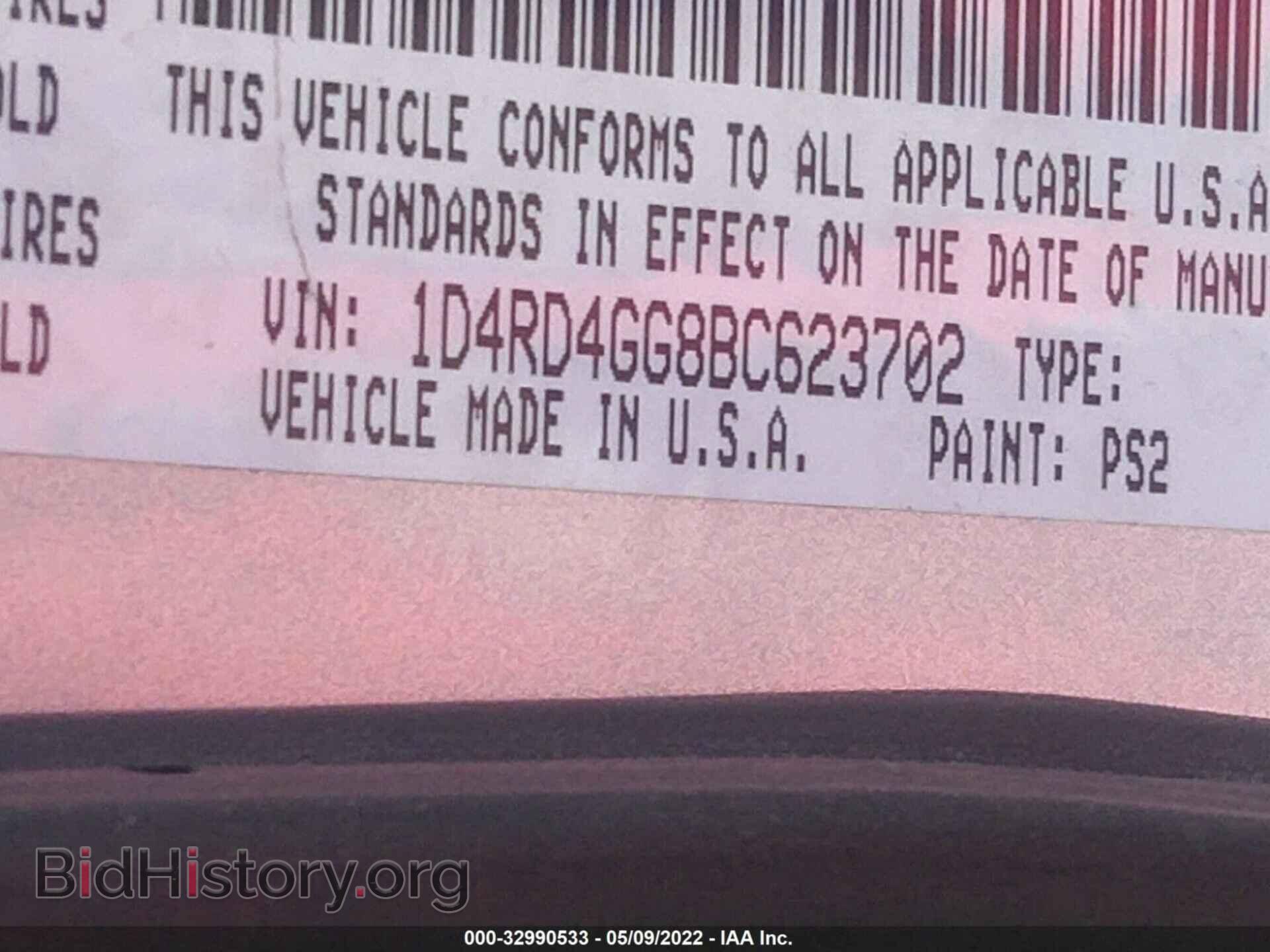 2011 DODGE DURANGO - VIN: 1D4RD4GG8BC623702 - Фото 9