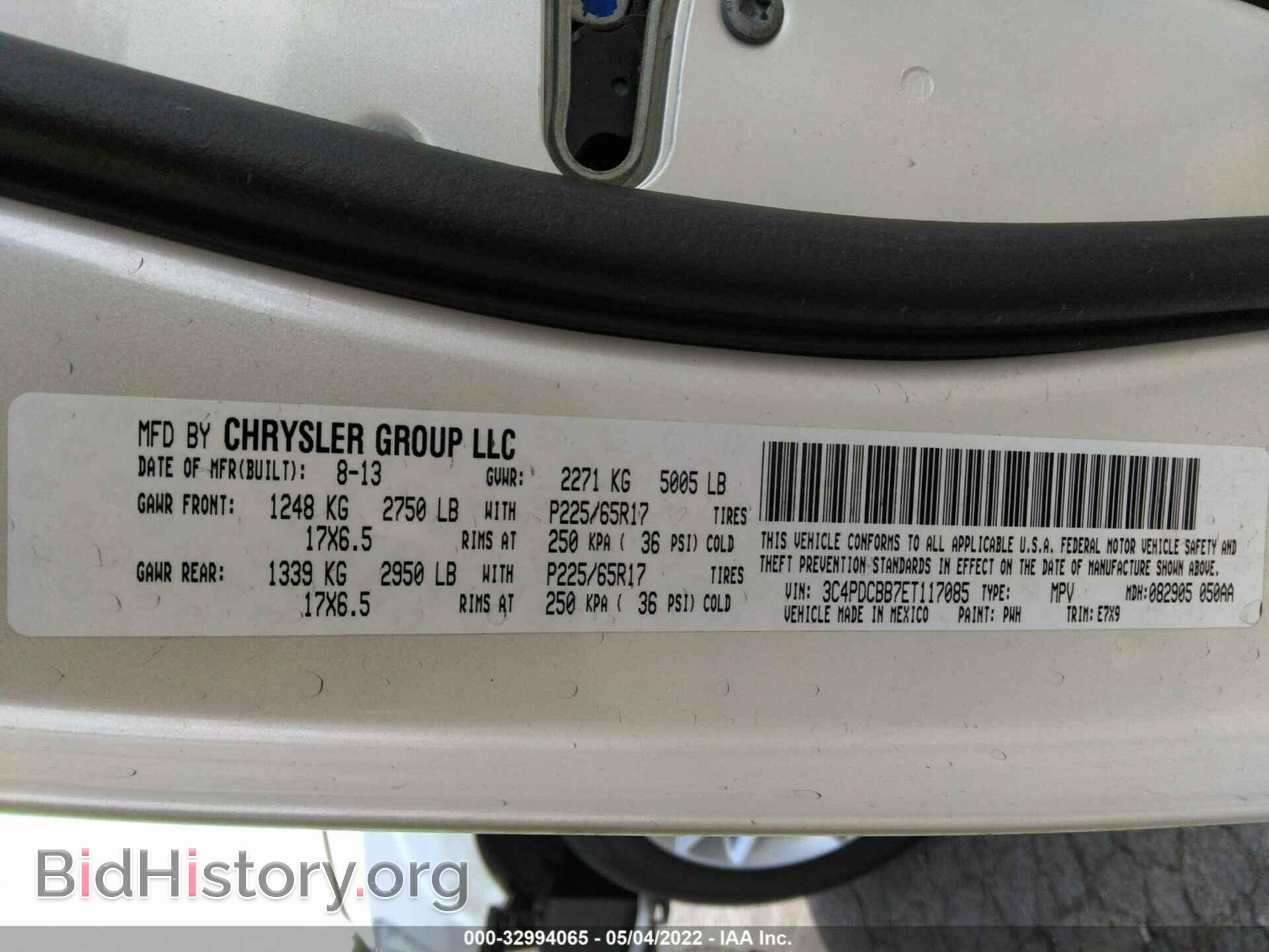 2014 DODGE JOURNEY - VIN: 3C4PDCBB7ET117085 - Photo 9